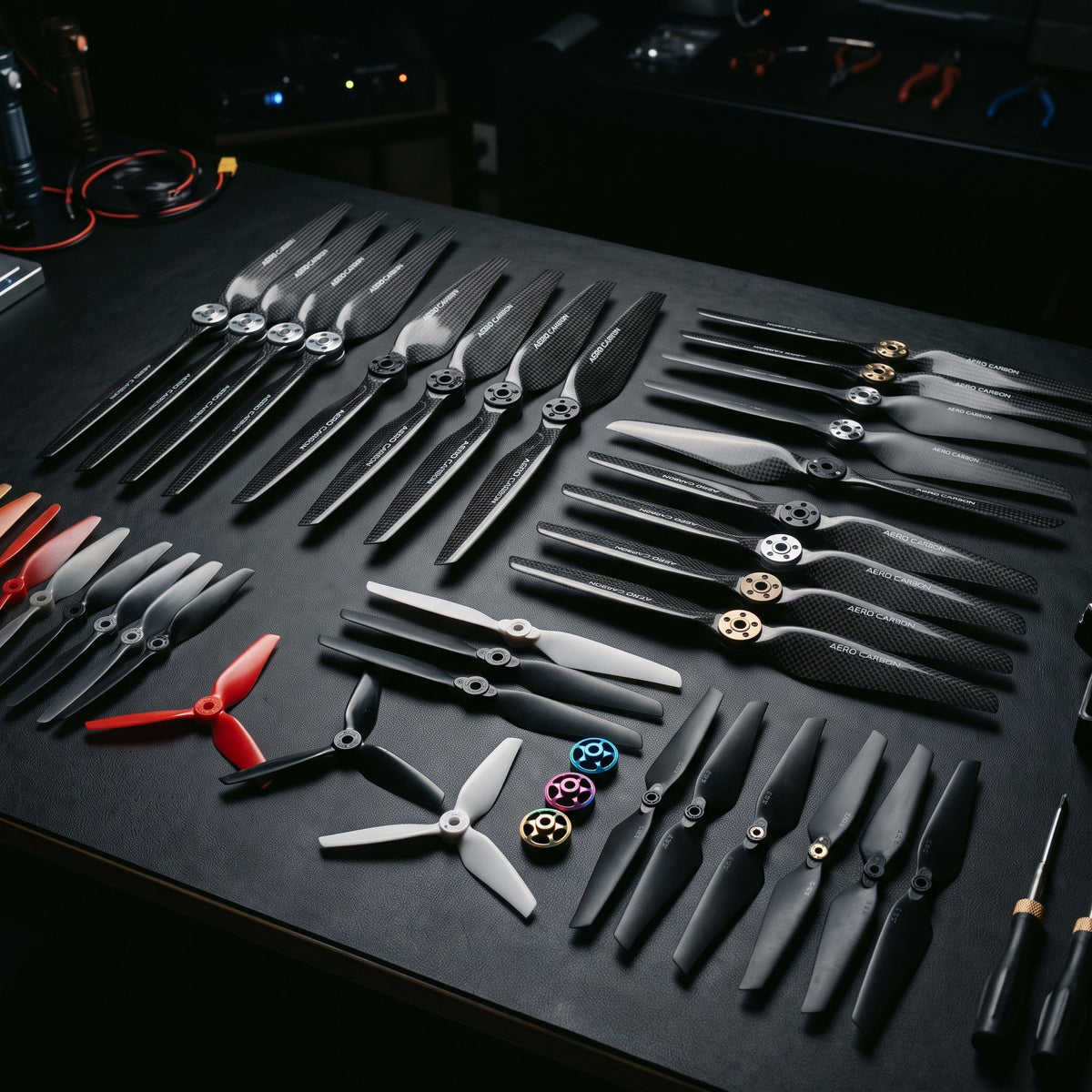 Playpulse RC sleek carbon fiber drone propellers and props
