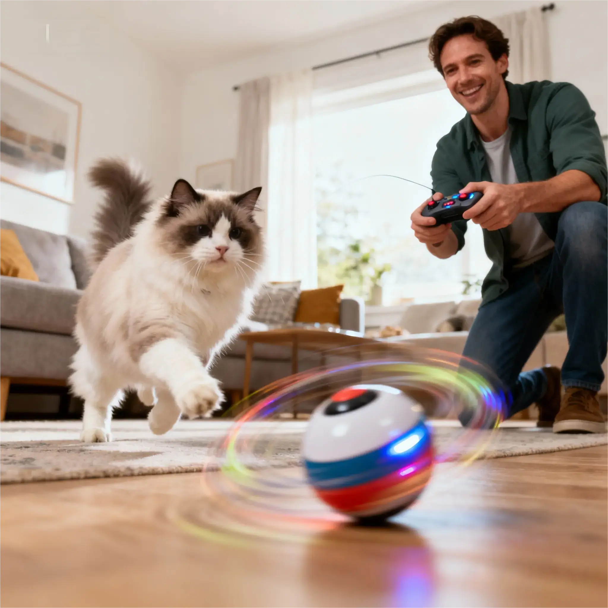 Cat Chasing & Pet Interaction - Playpulse RC