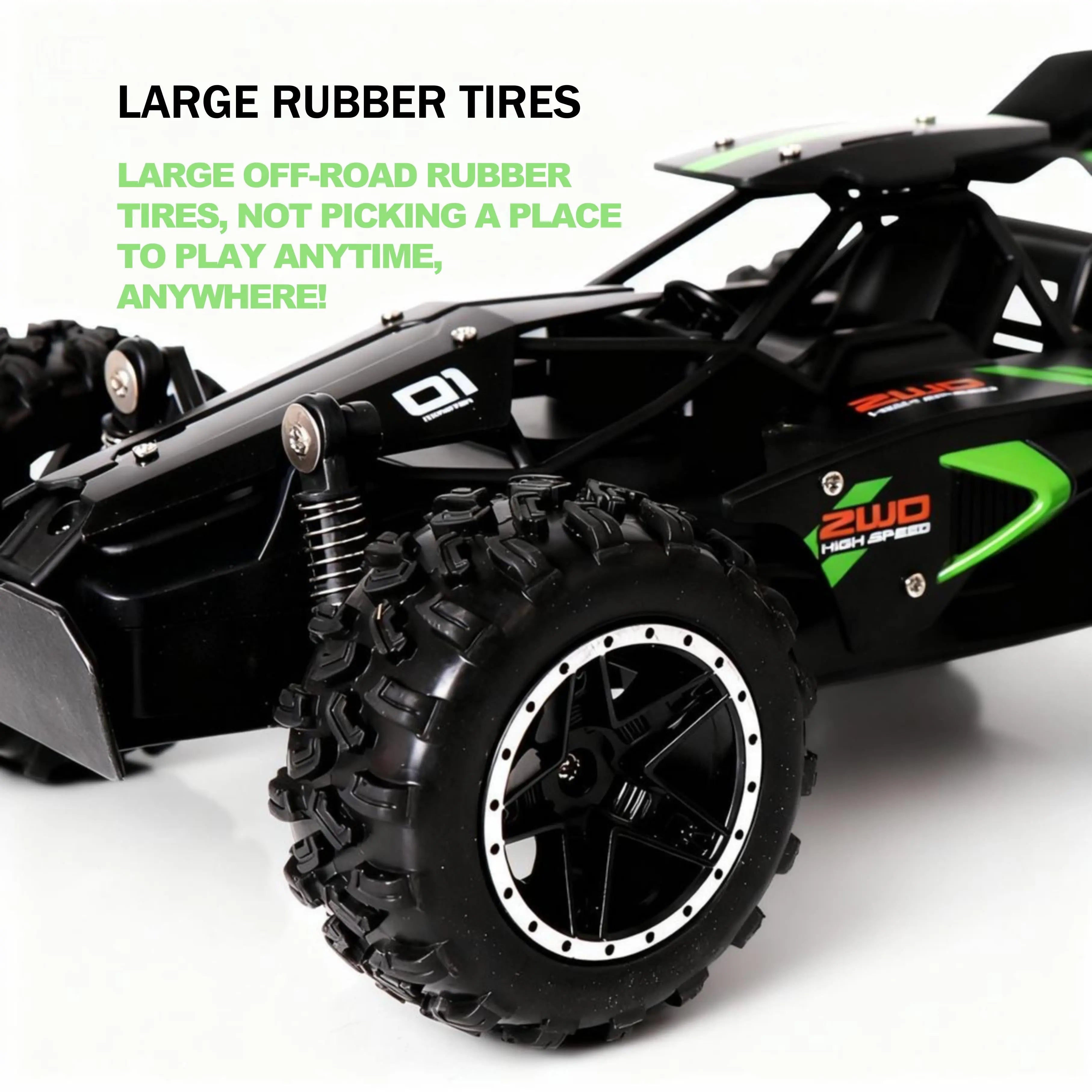 4WD High-Speed Off-Road Remote Control Car,1:18 Fast RC Cars PLAYPULSE RC