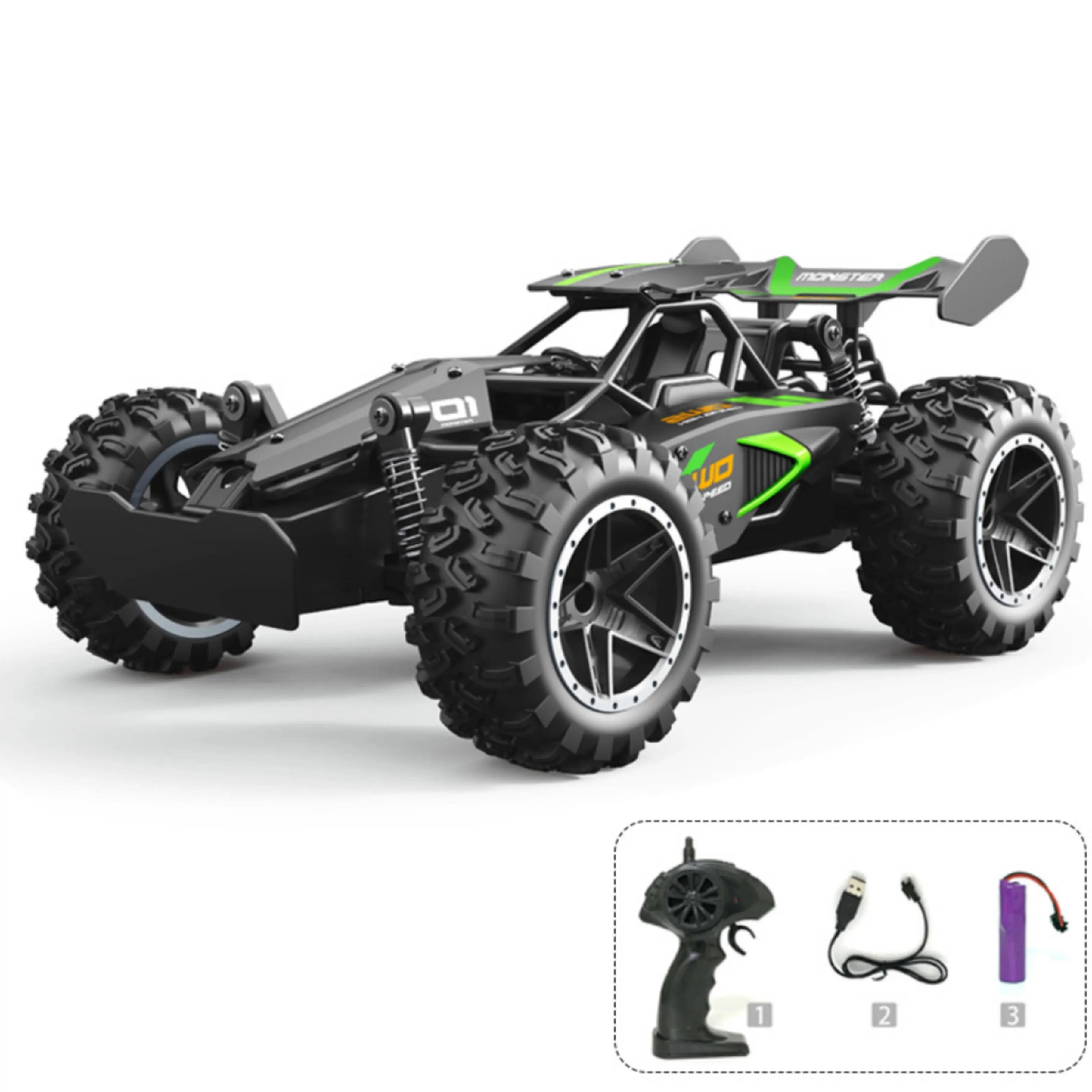 4WD High-Speed Off-Road Remote Control Car,1:18 Fast RC Cars PLAYPULSE RC