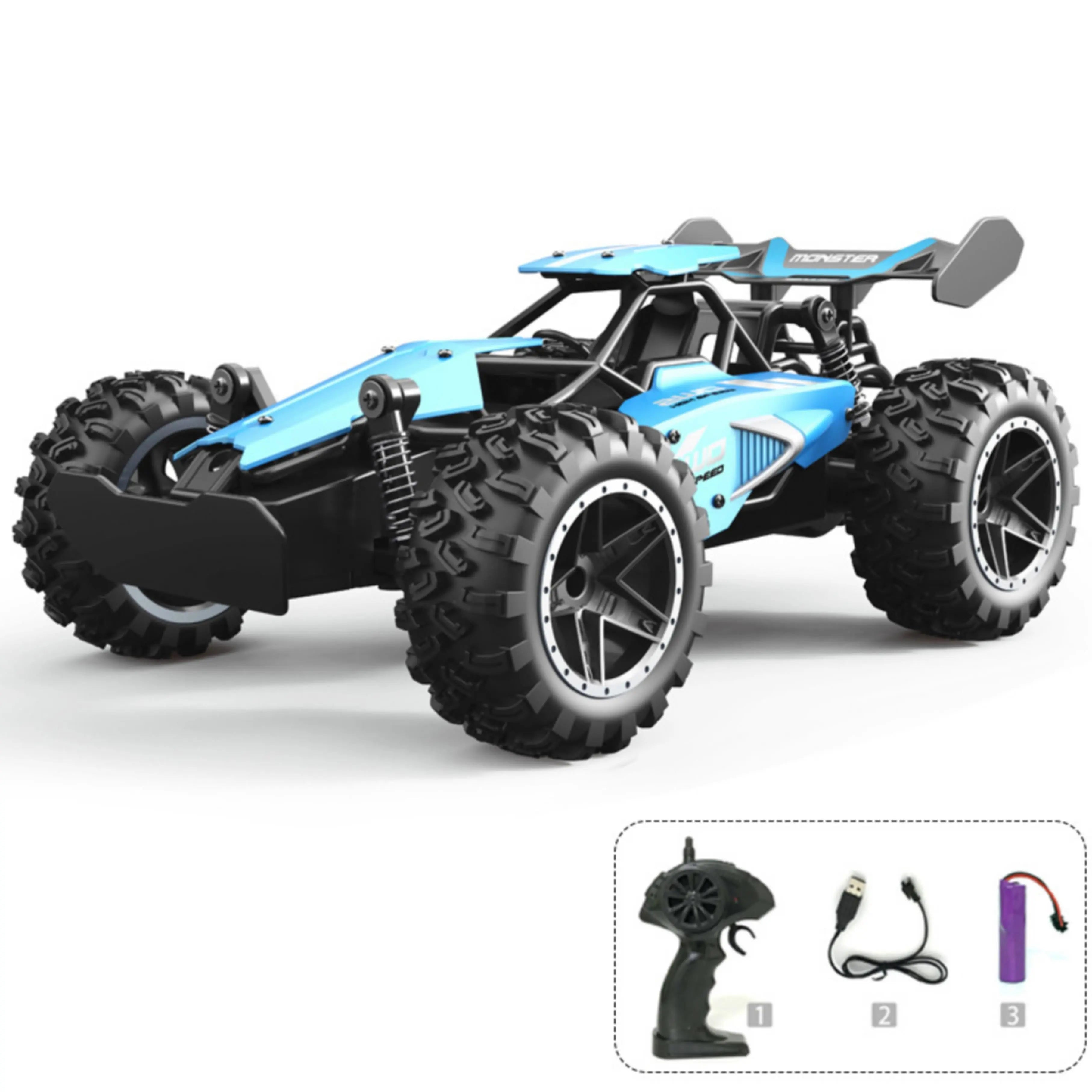 4WD High-Speed Off-Road Remote Control Car,1:18 Fast RC Cars PLAYPULSE RC