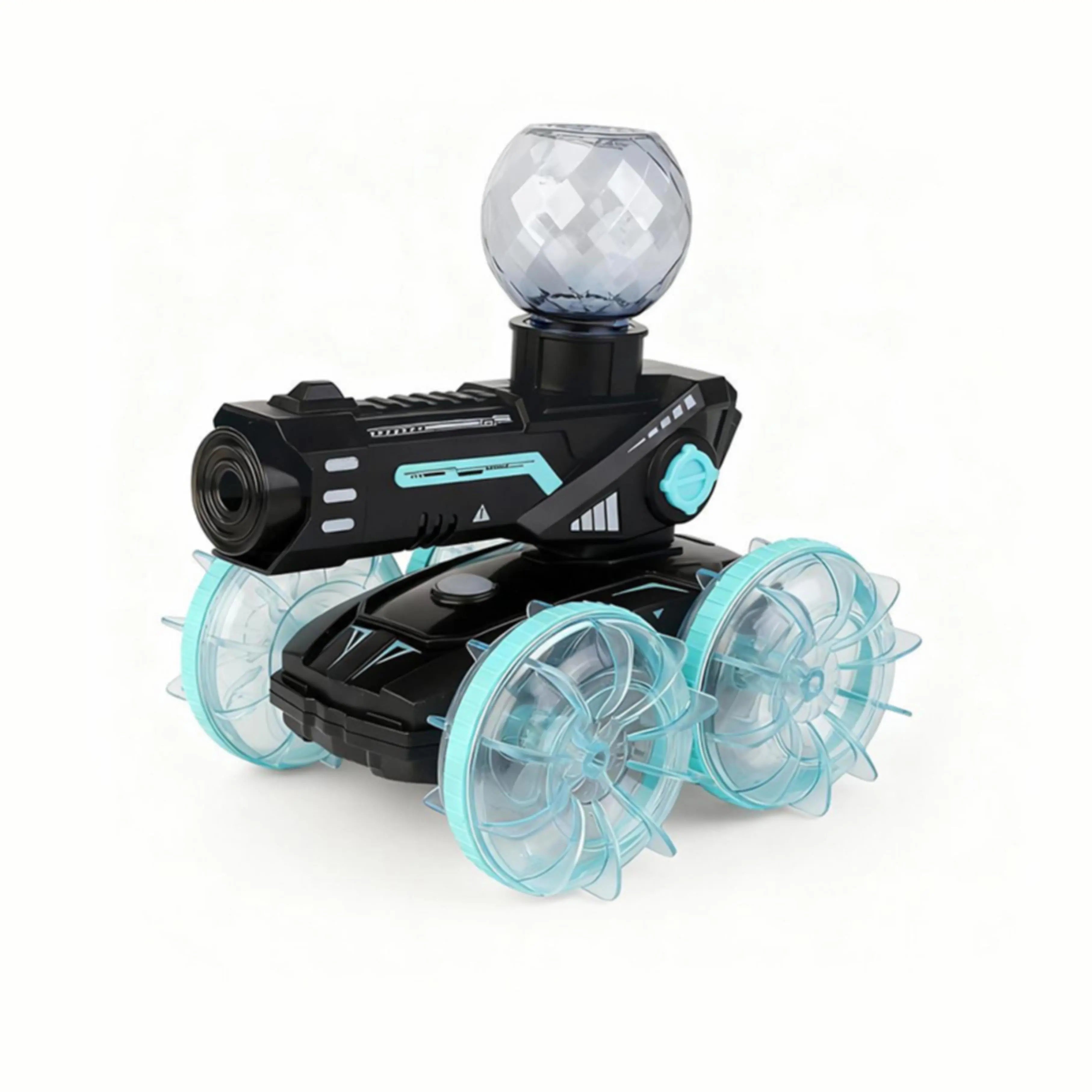 Amphibious 4WD Stunt RC Car with 360° Rotation,Pet Interaction Toys PLAYPULSE RC