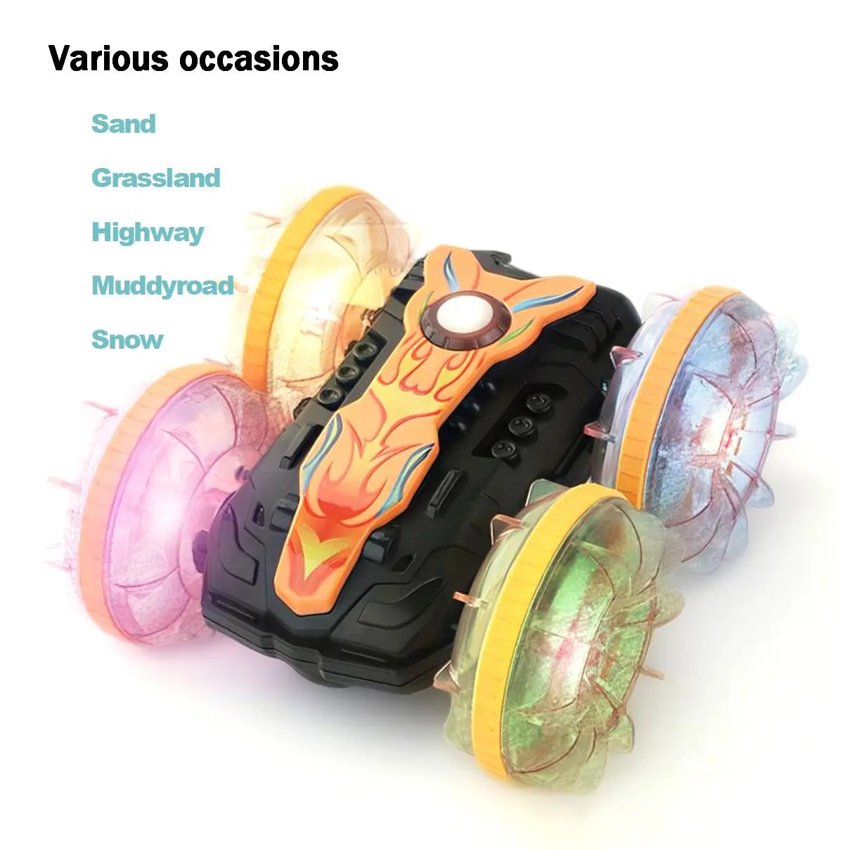 Waterproof 4WD Stunt Remote Control Vehicle for Kids and Pets PLAYPULSE RC