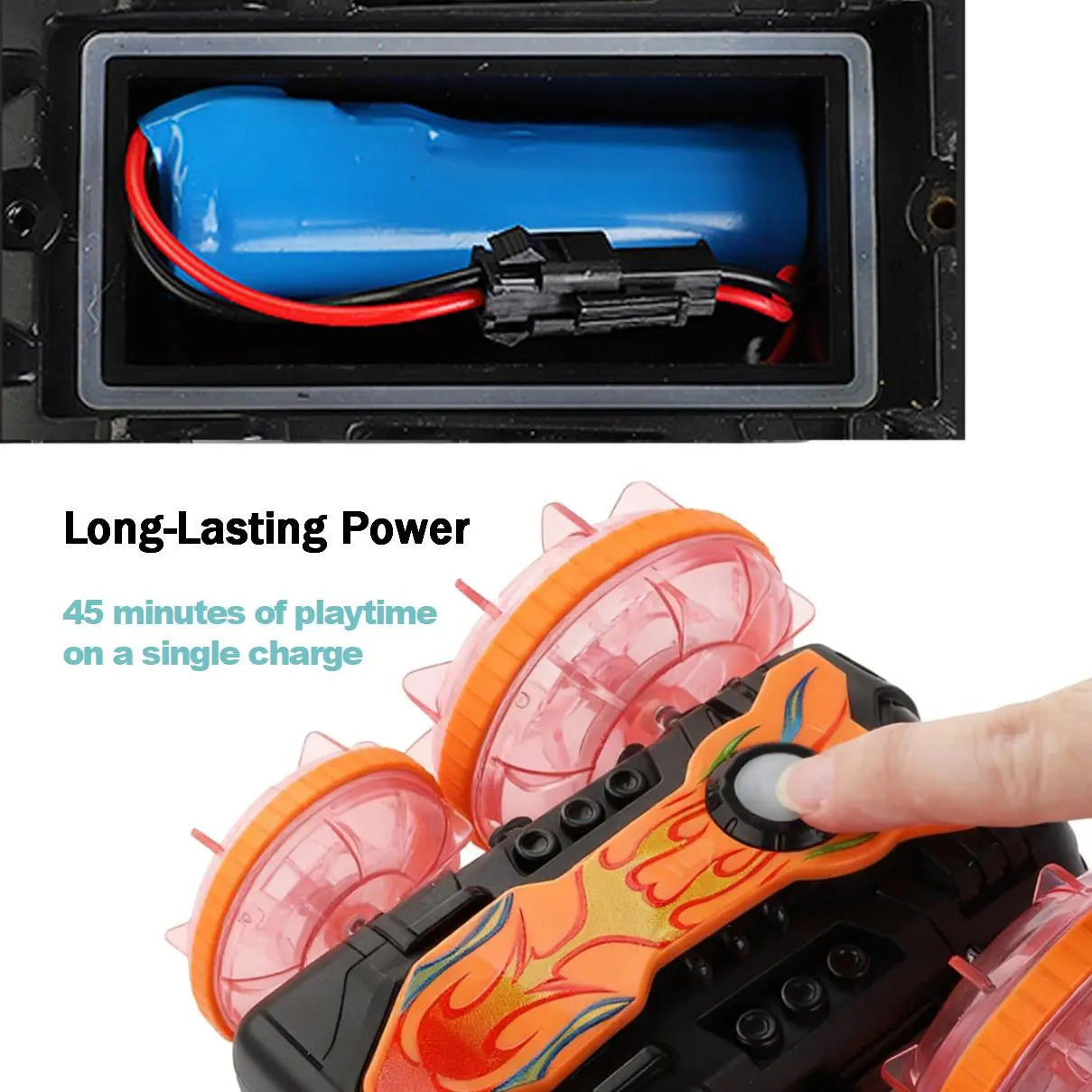 Waterproof 4WD Stunt Remote Control Vehicle for Kids and Pets PLAYPULSE RC