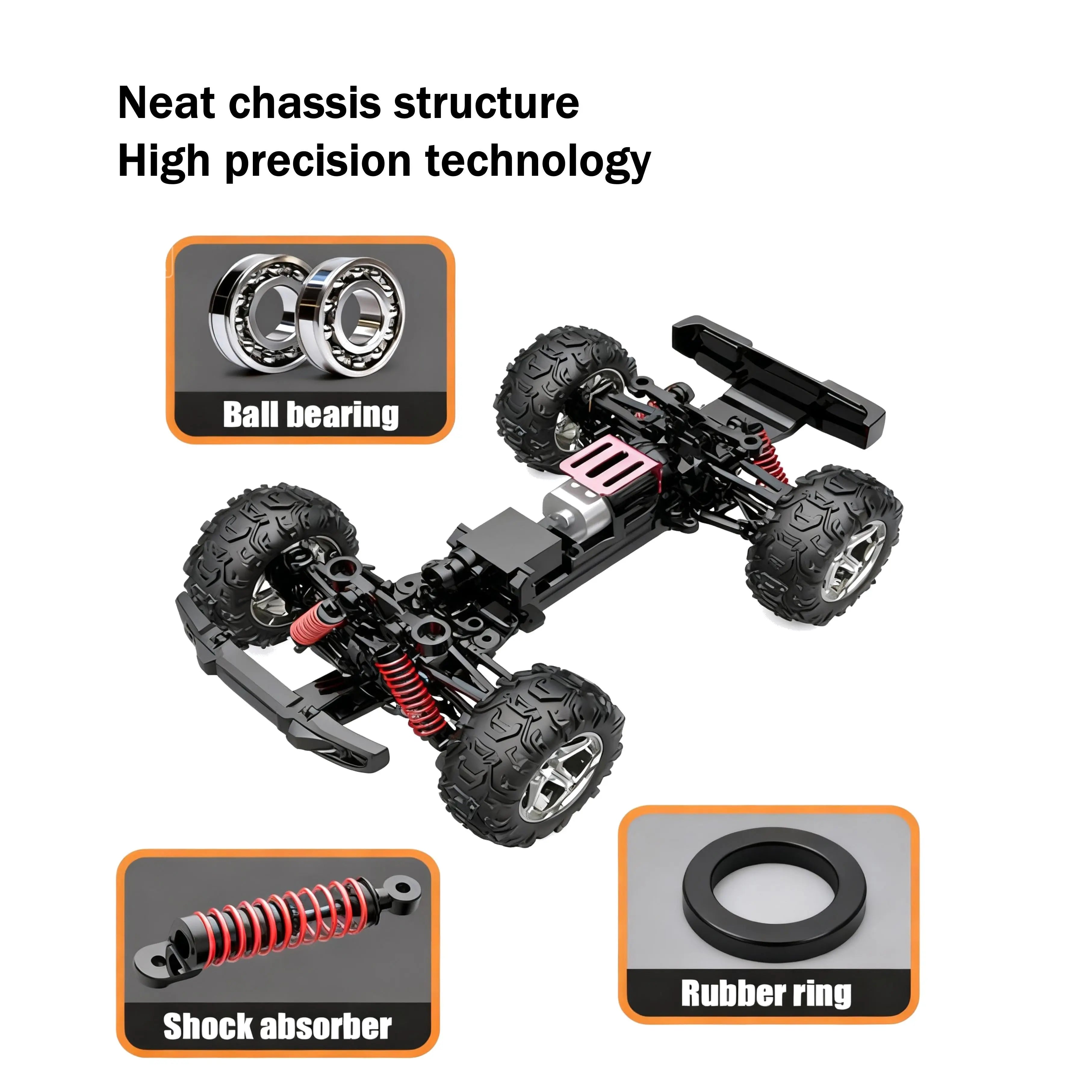 Lowrider RC Car BG1550 - Neat chassis structure High precision technology- PLAYPULSE RC
