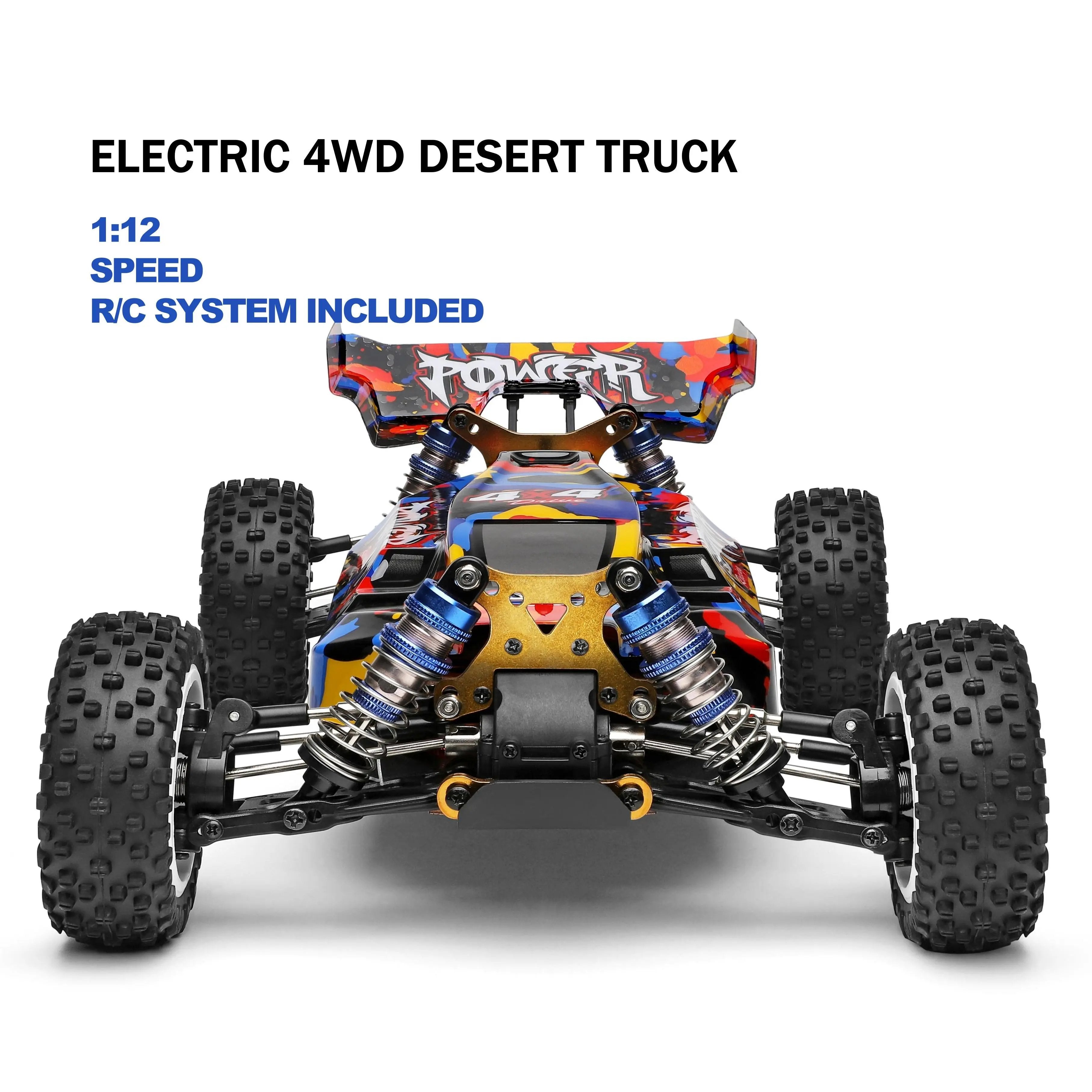 Hot Racing RC 4WD 75km/h High-Speed 1:12 Scale Off-Road Car for Teens PLAYPULSE