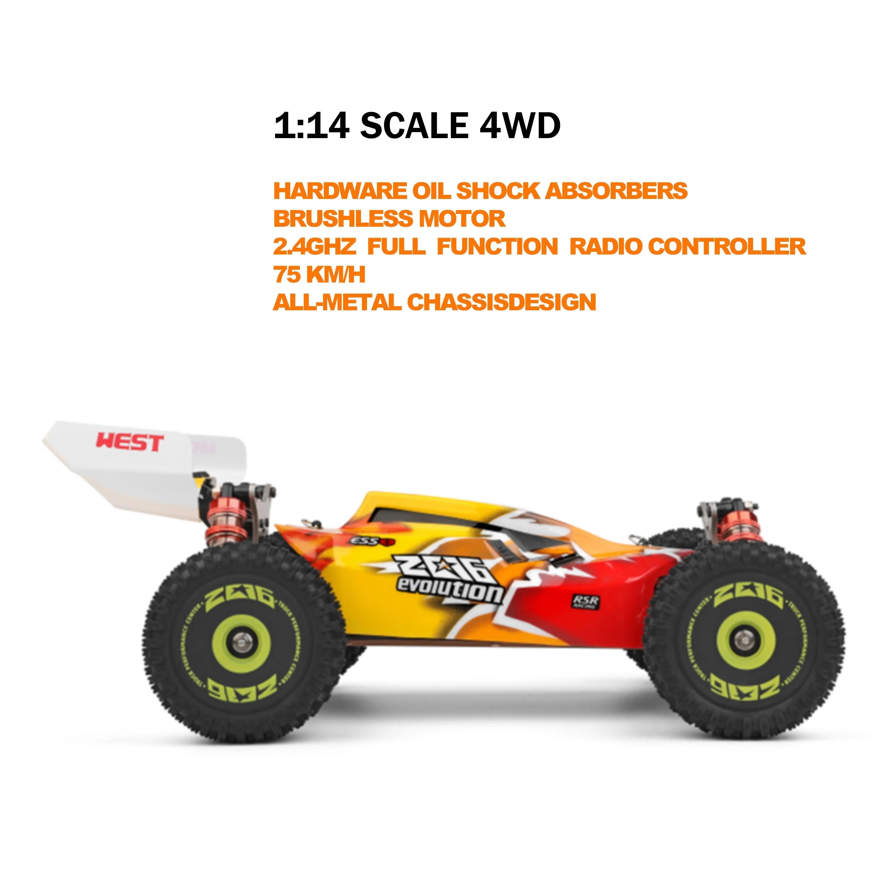 Brushless Motor Hot Racing RC Buggy Drift 1:14 4WD Car PLAYPULSE RC