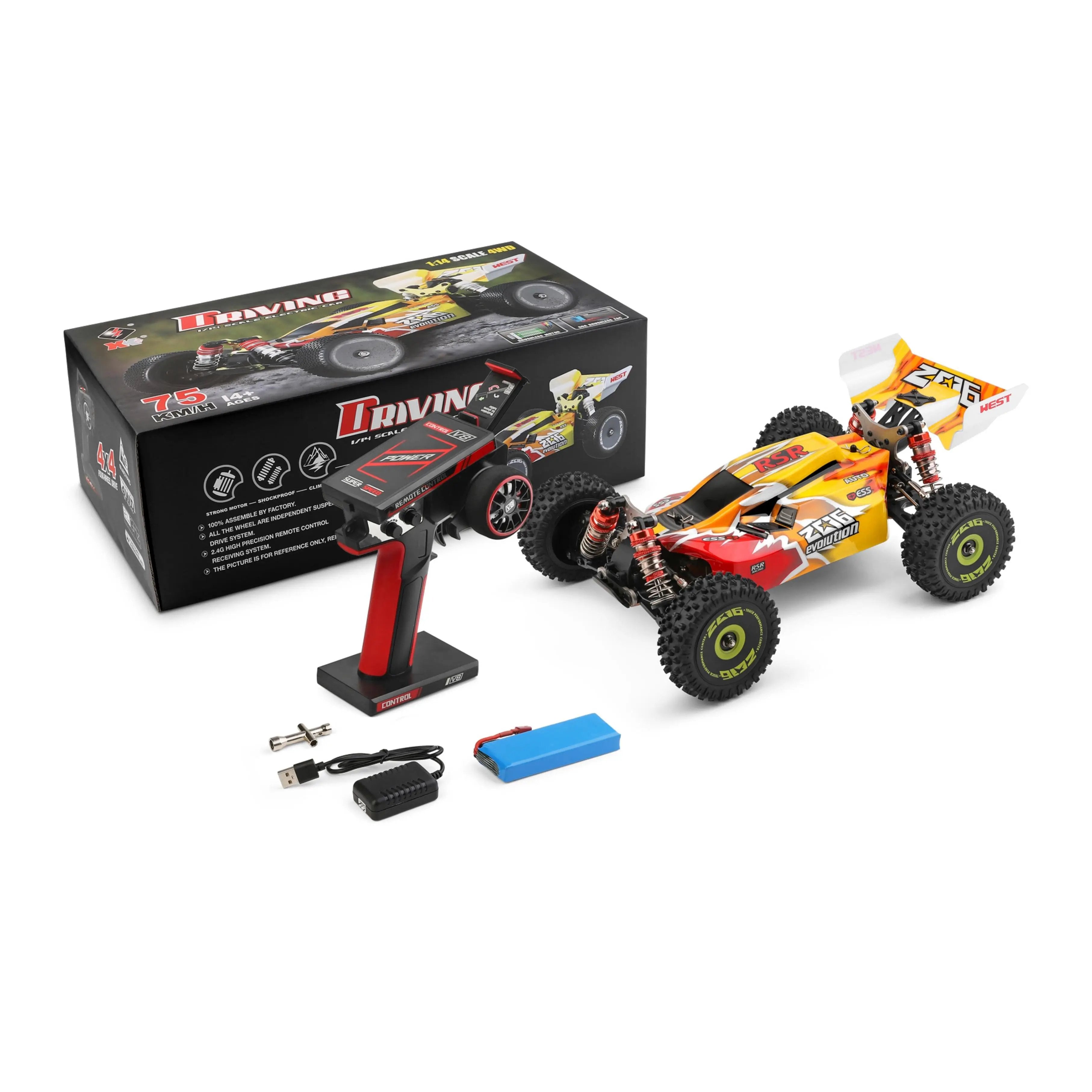 Brushless Motor Hot Racing RC Buggy Drift 1:14 4WD Car PLAYPULSE RC