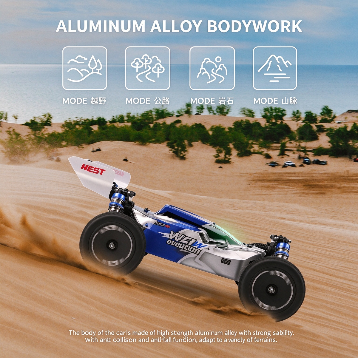 PlayPulseRC 144011 1:14 Brushed RC Drift Buggy 4WD