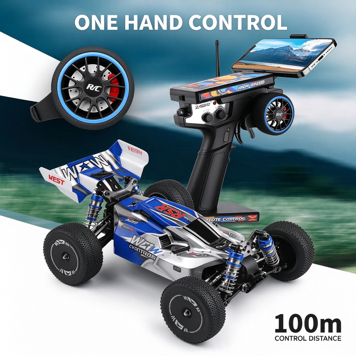PlayPulseRC 144011 1:14 Brushed RC Drift Buggy 4WD