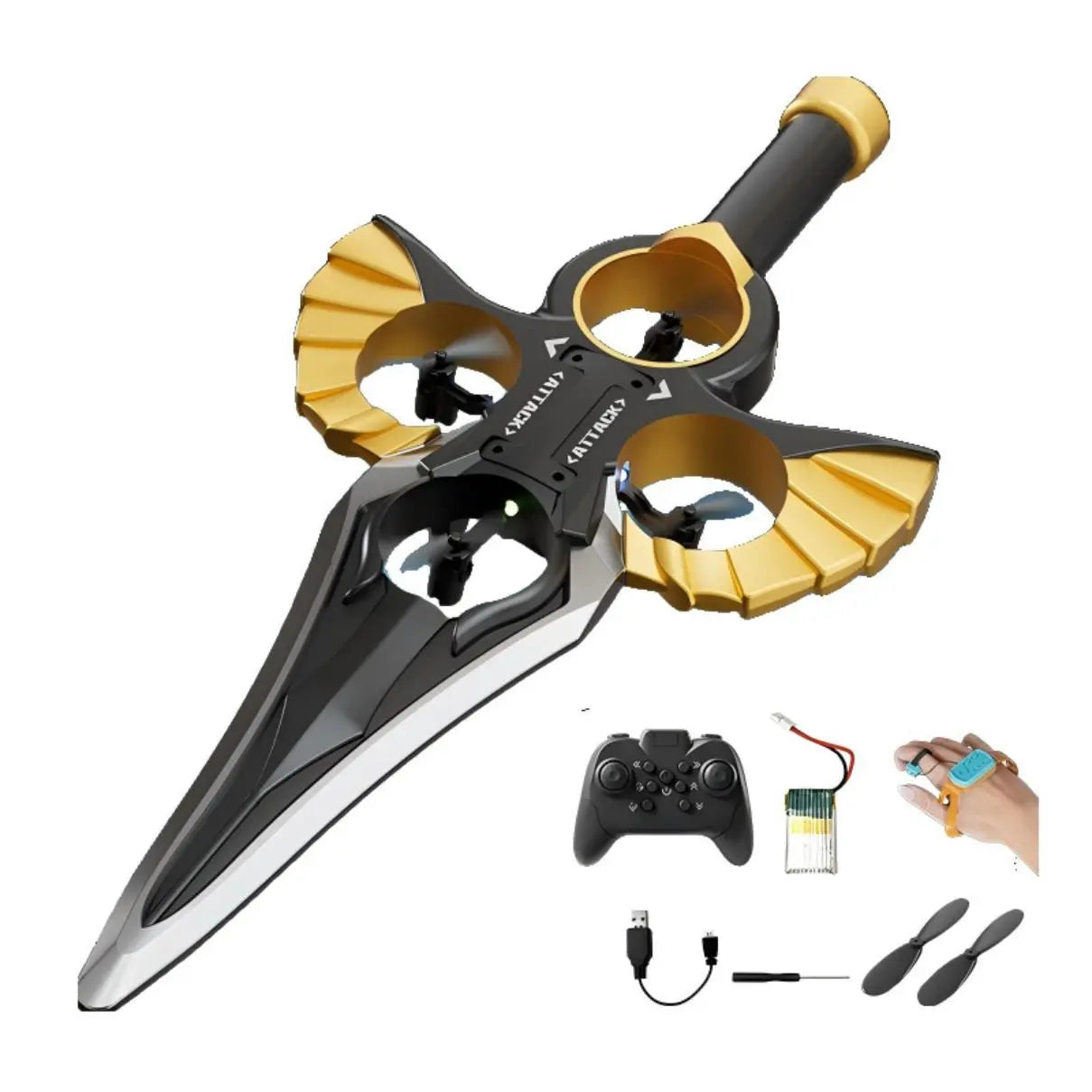 Stunt Remote Control Flying Sword - 360° Aerial Roll Experience PLAYPULSE RC