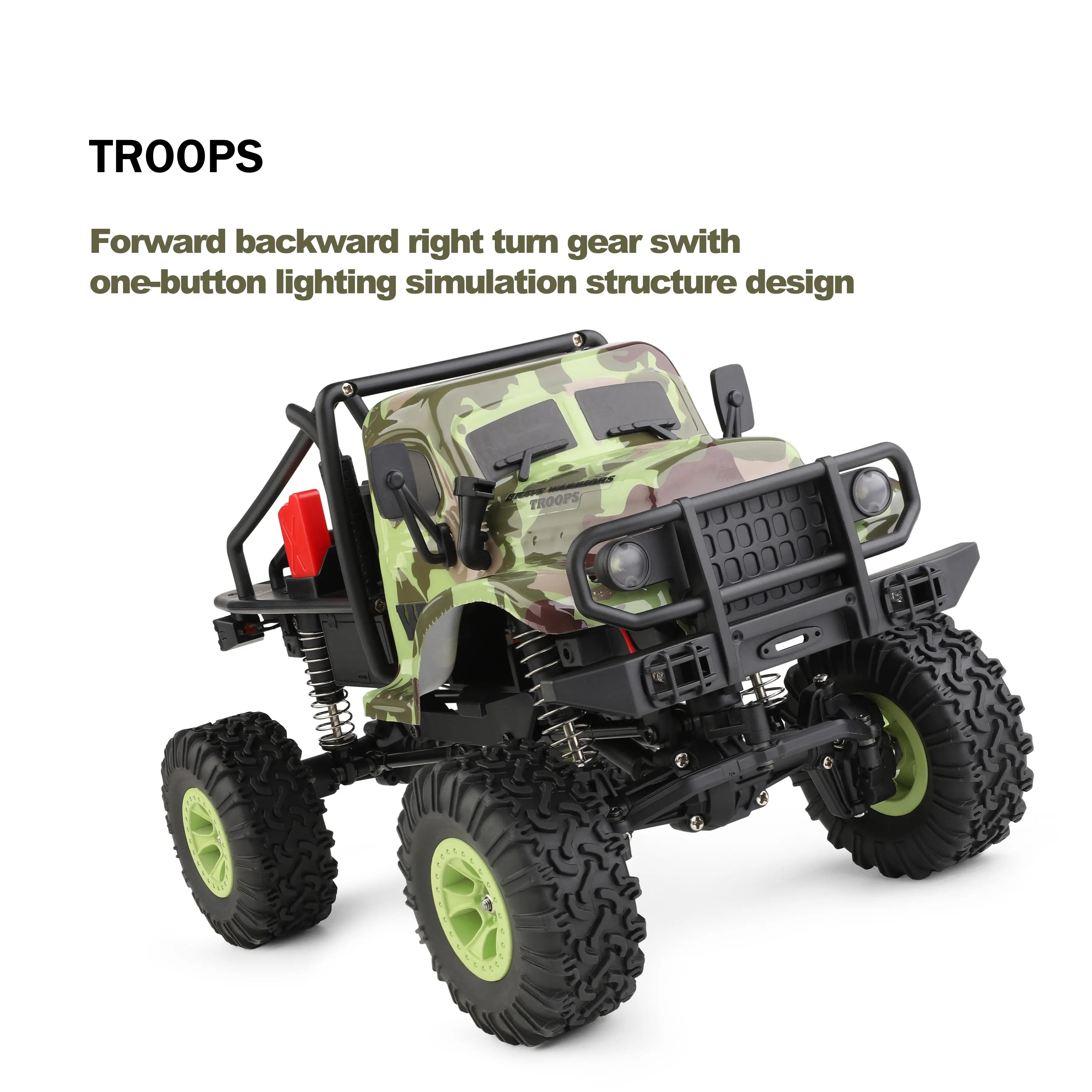 TROOPS Forward backward right turn gear swith one-button lighting simulation structure design