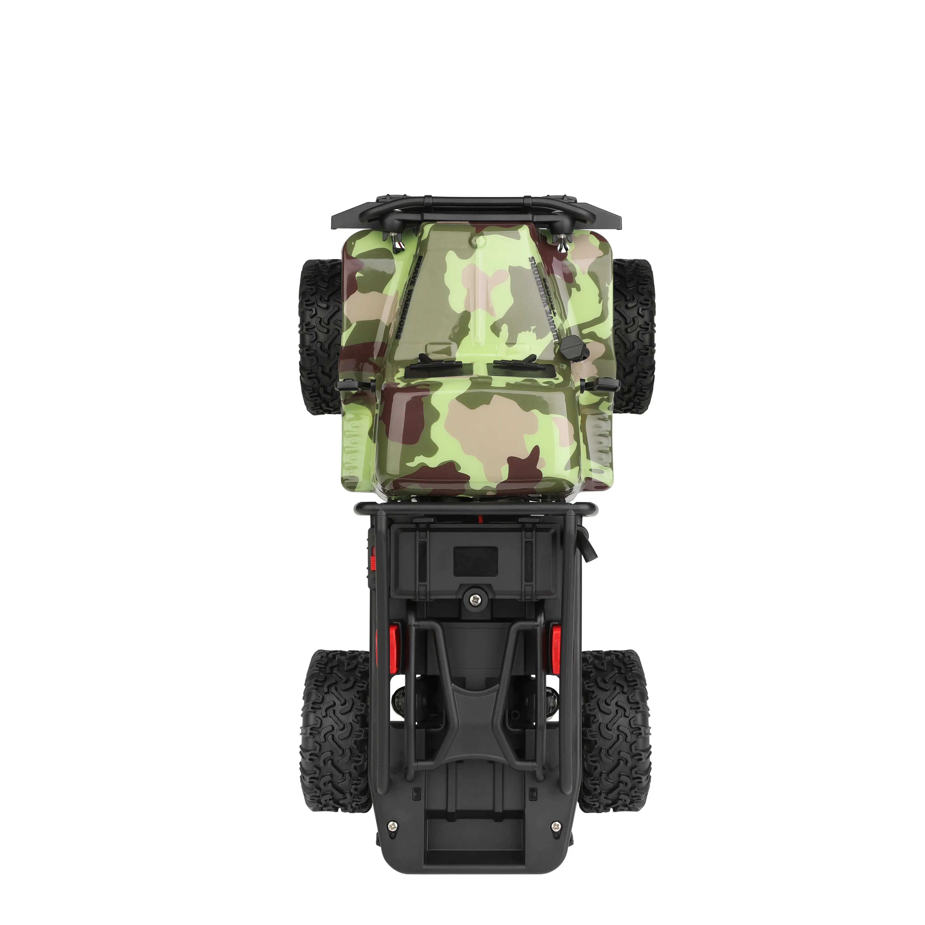 TROOPS 184021: 1:18 Black 4WD Crawling RC Truck - Top View