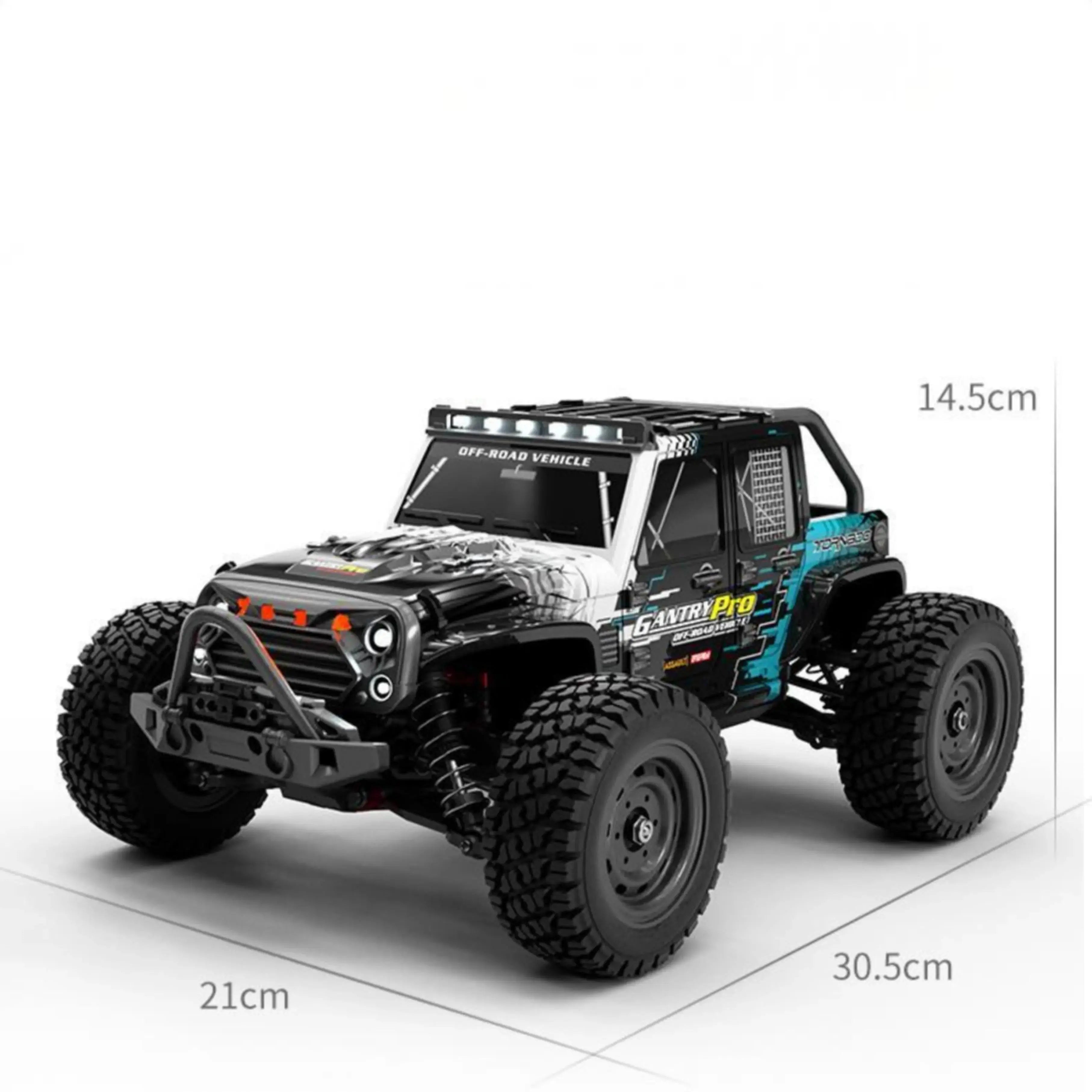 Brushless High-Speed RC Car Dimensions- Playpulse RC