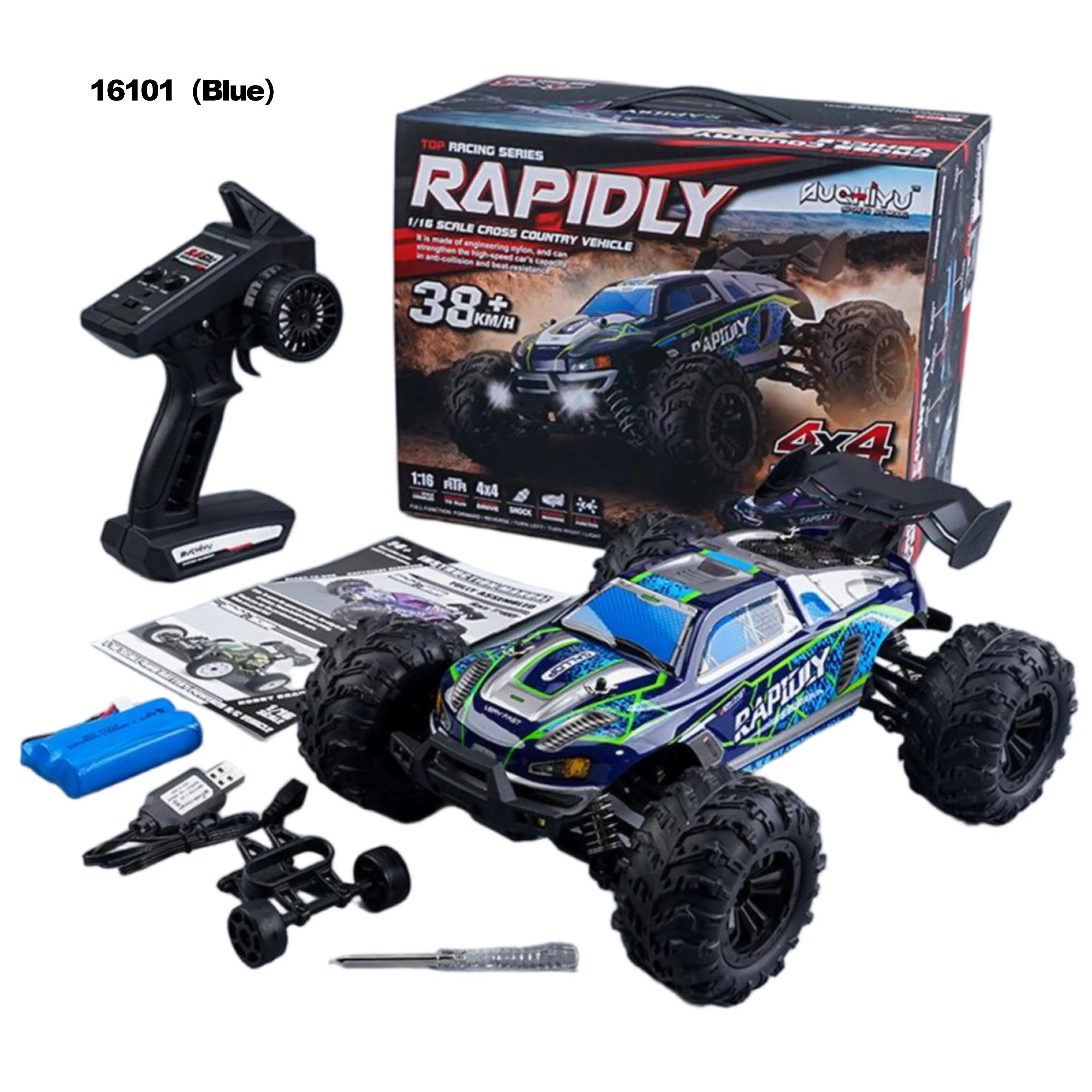 Hot Racing RC Car - 38km/h Speed with 80m Remote Control Distance PLAYPULSE RC