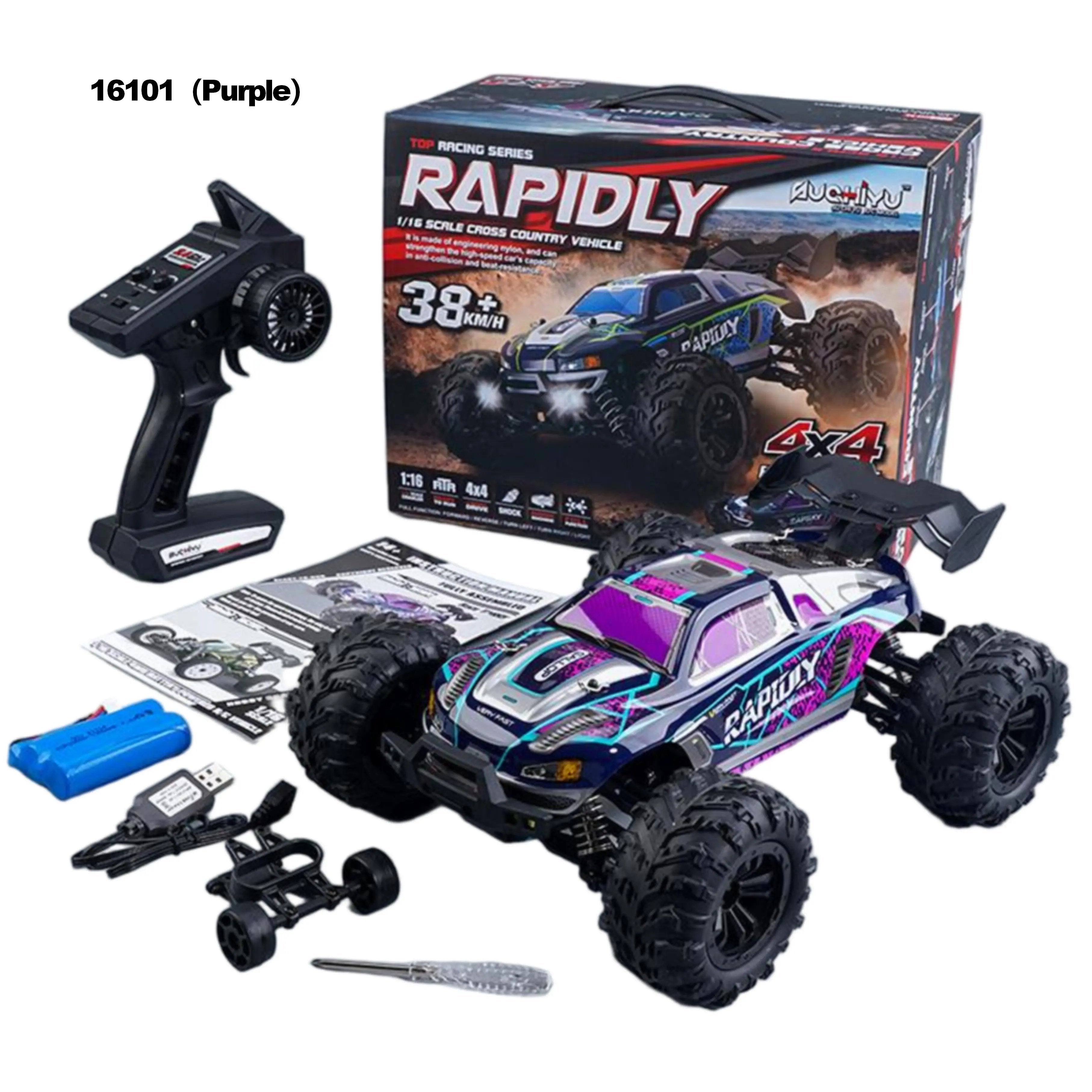 Hot Racing RC Car - 38km/h Speed with 80m Remote Control Distance PLAYPULSE RC