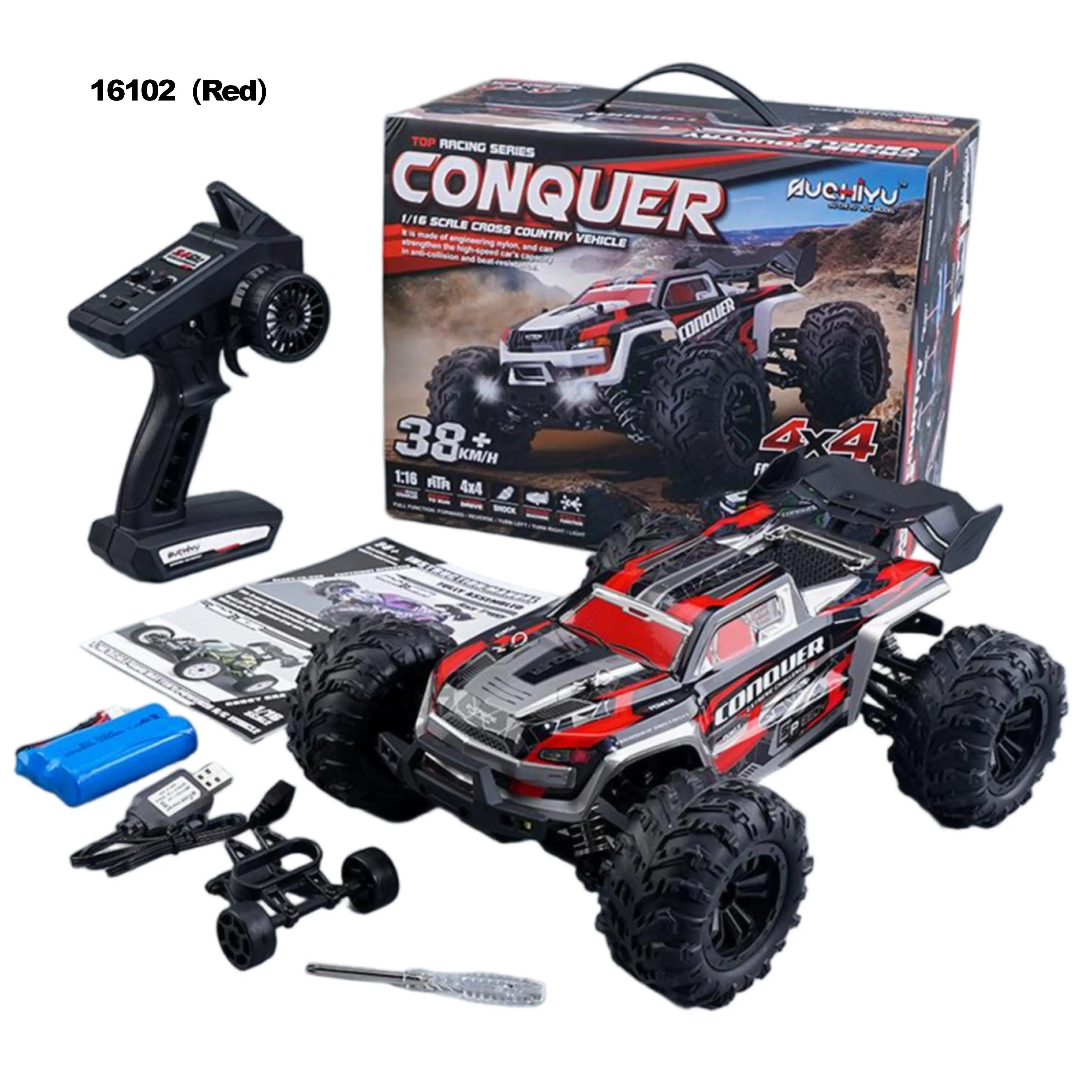 Hot Racing RC Car - 38km/h Speed with 80m Remote Control Distance PLAYPULSE RC