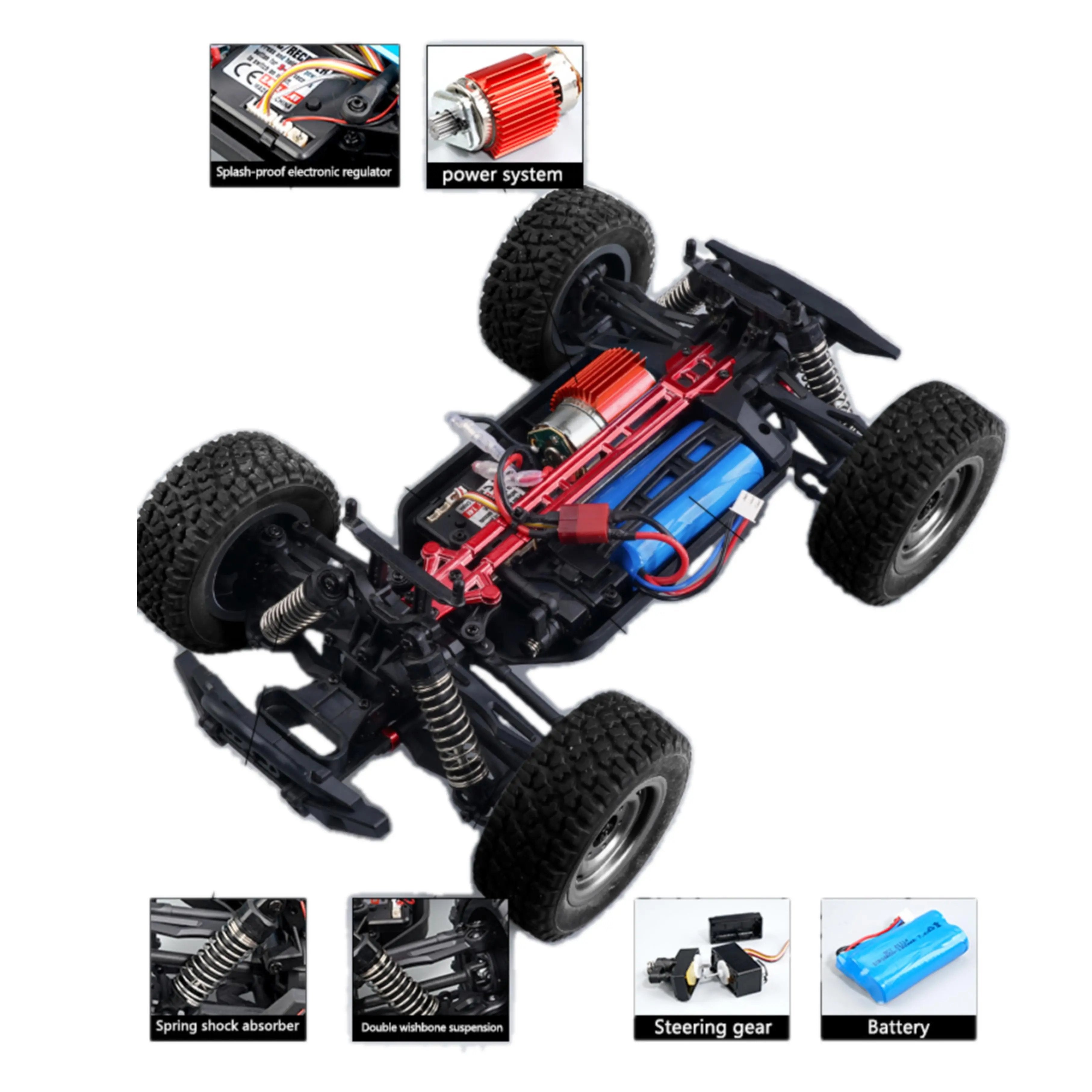 Hot Racing RC Car - 38km/h Speed with 80m Remote Control Distance PLAYPULSE RC