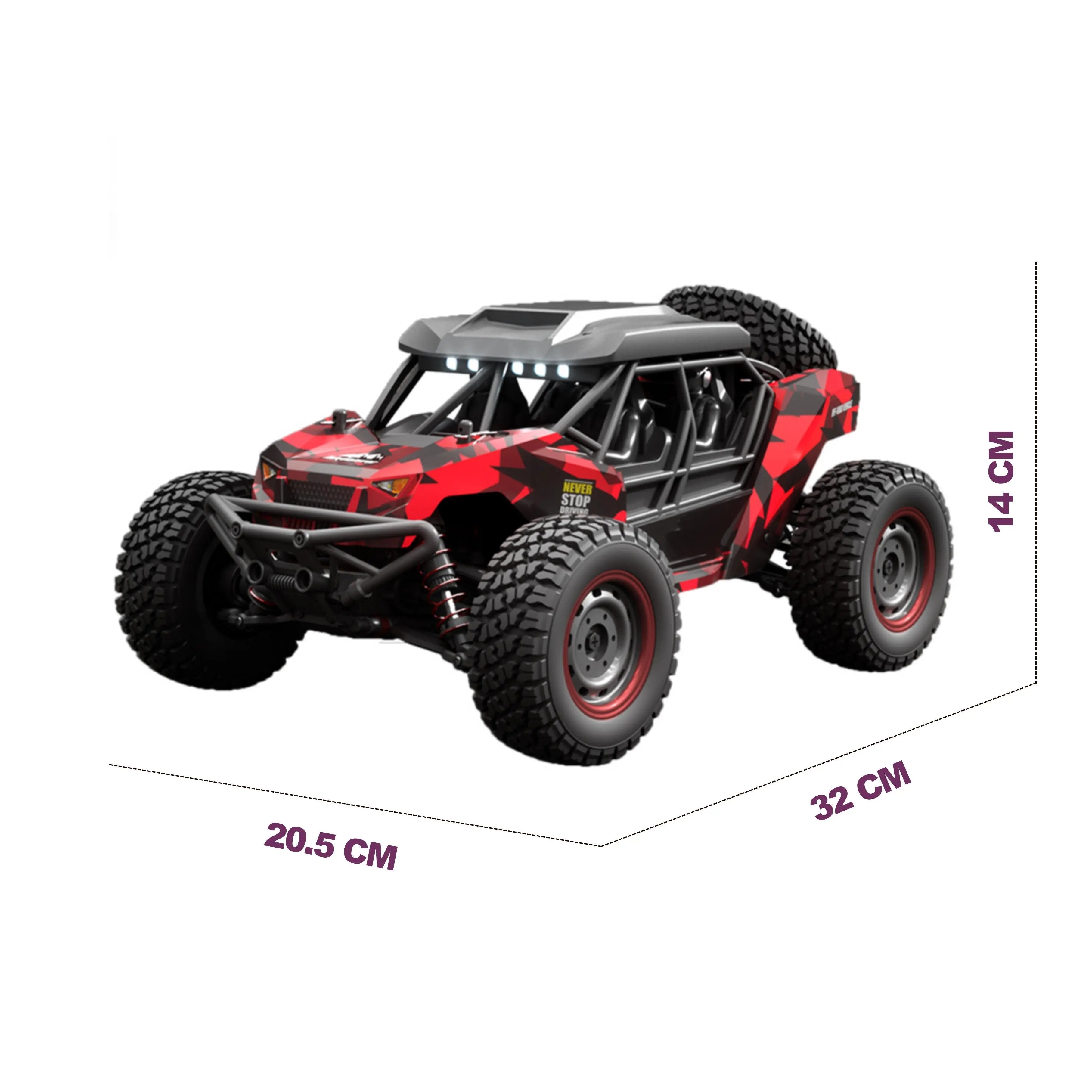 1:16 Scale 16106 4WD RC Monster Trucks-Product Dimensions- PLAYPULSE RC