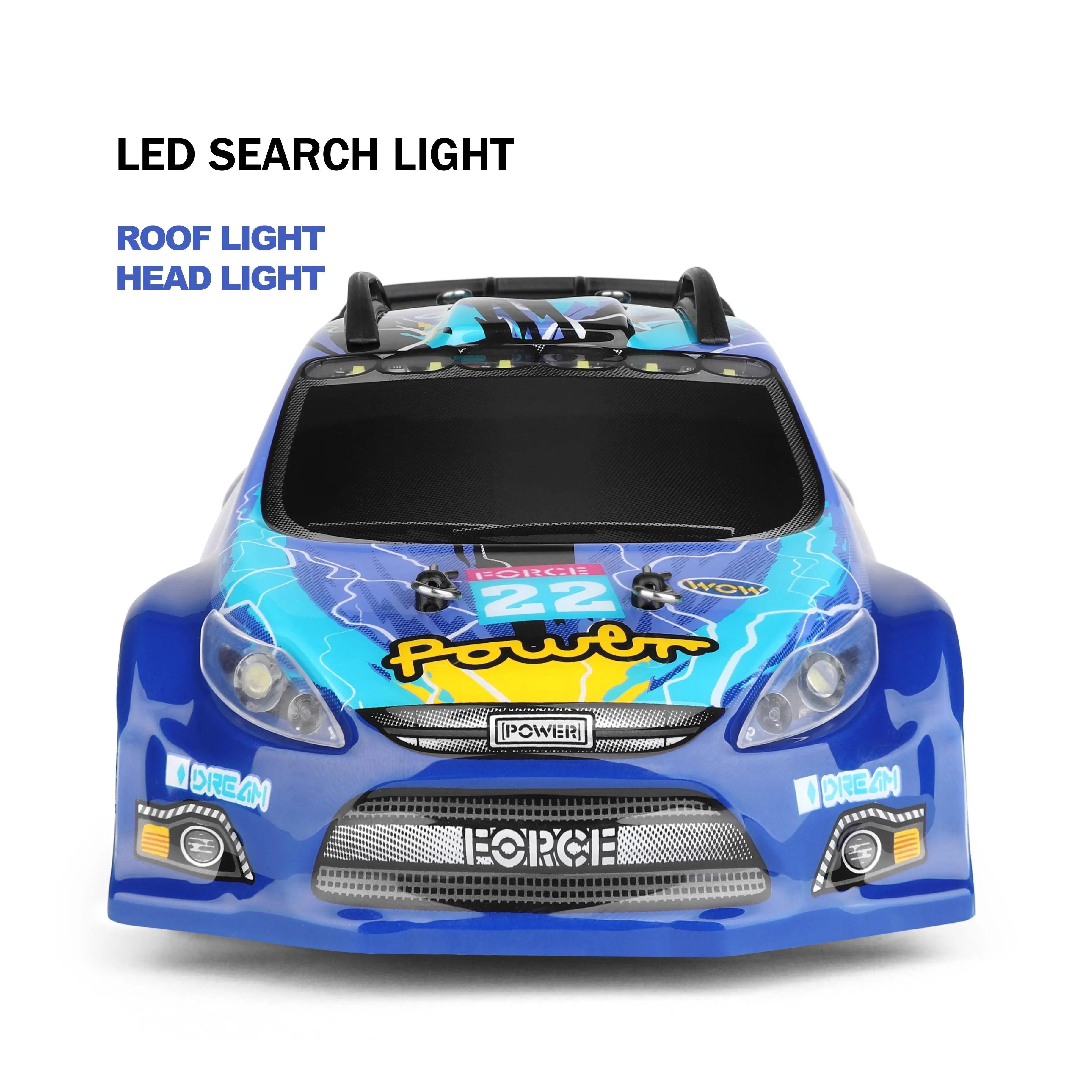 High-Speed 1:28 Scale 4WD RC Drift Car with LED Lights, Cheap RC Cars for Kids & Teens PLAYPULSE RC