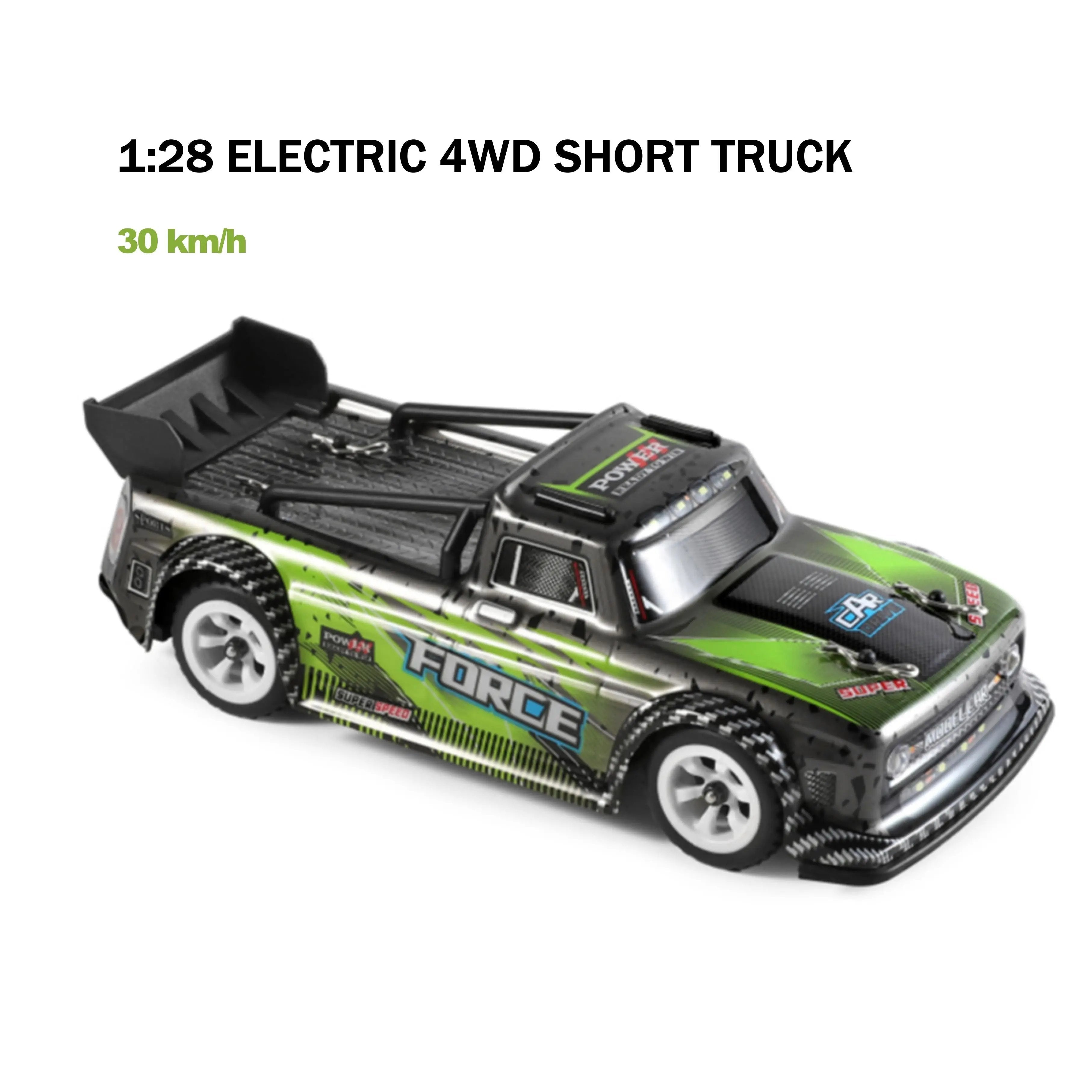 Cheap RC Cars with Brushed Motor for Drift Fun - 1:28 Scale 4WD Electric Short Truck - RC Cars | Remote Control Toys for Kids and Pets