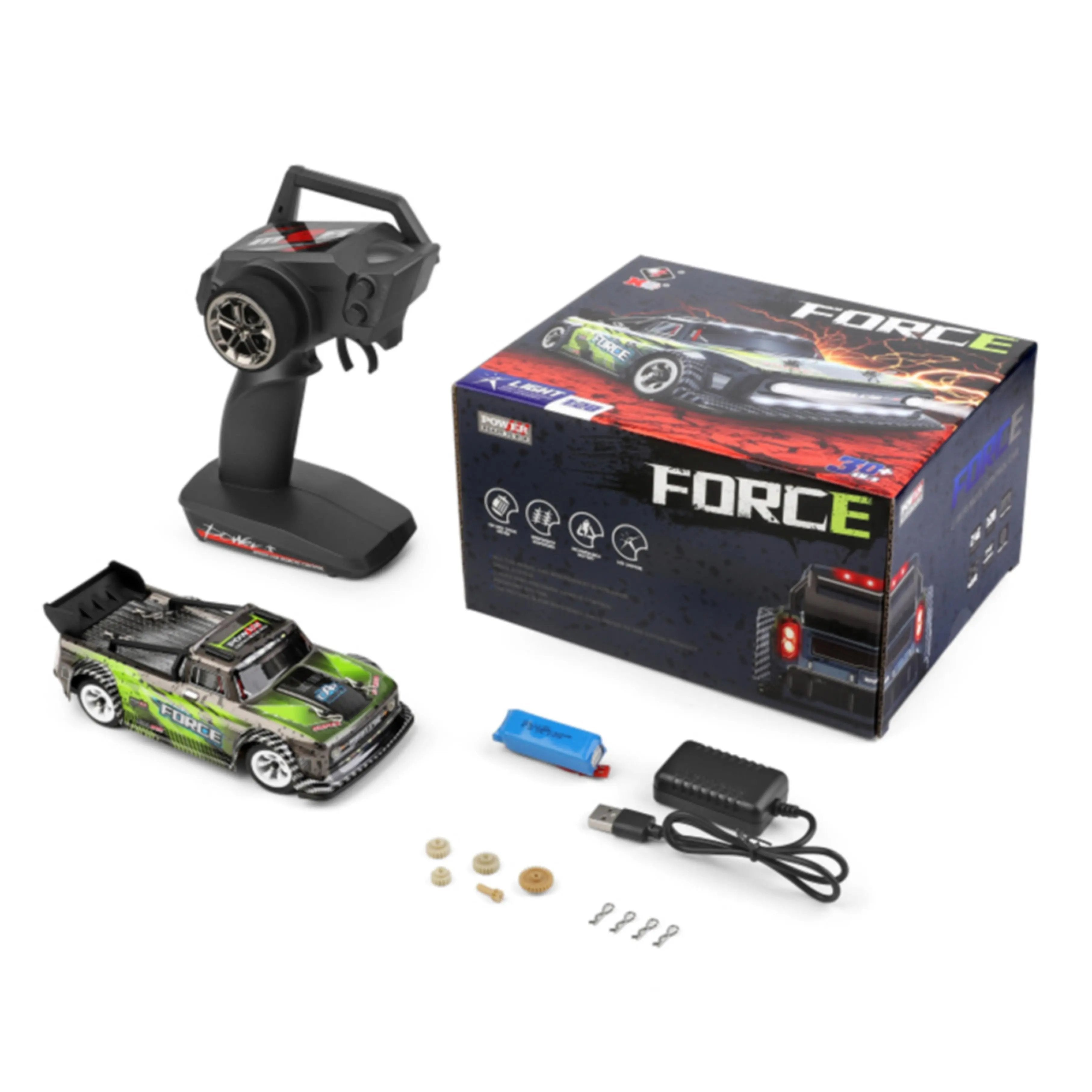 Cheap RC Cars with Brushed Motor for Drift Fun - 1:28 Scale 4WD Electric Short Truck - RC Cars | Remote Control Toys for Kids and Pets