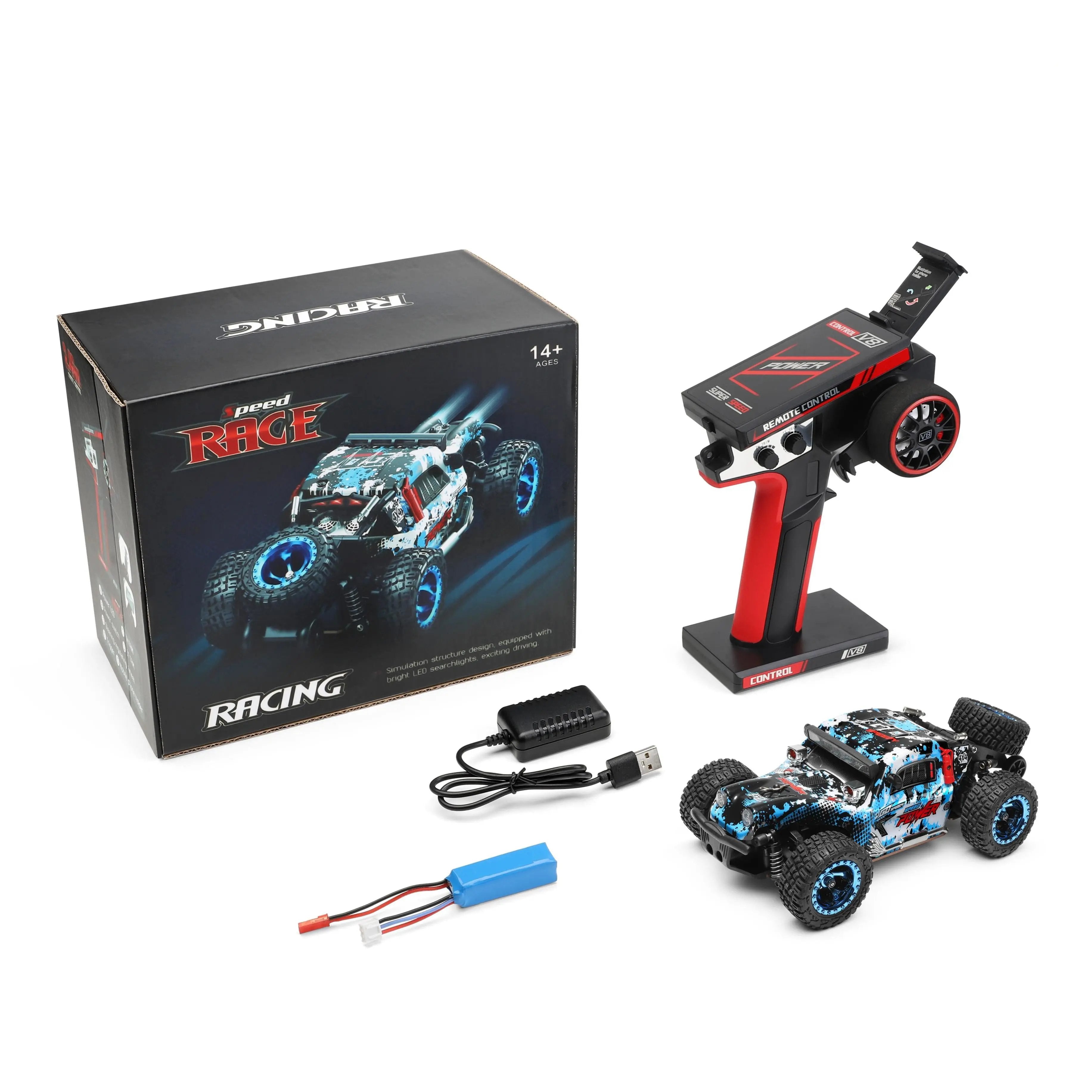 Hot Racing RC 1:28 Scale Electric 4WD Off-Road Truck for Climbing and Racing PLAYPULSE