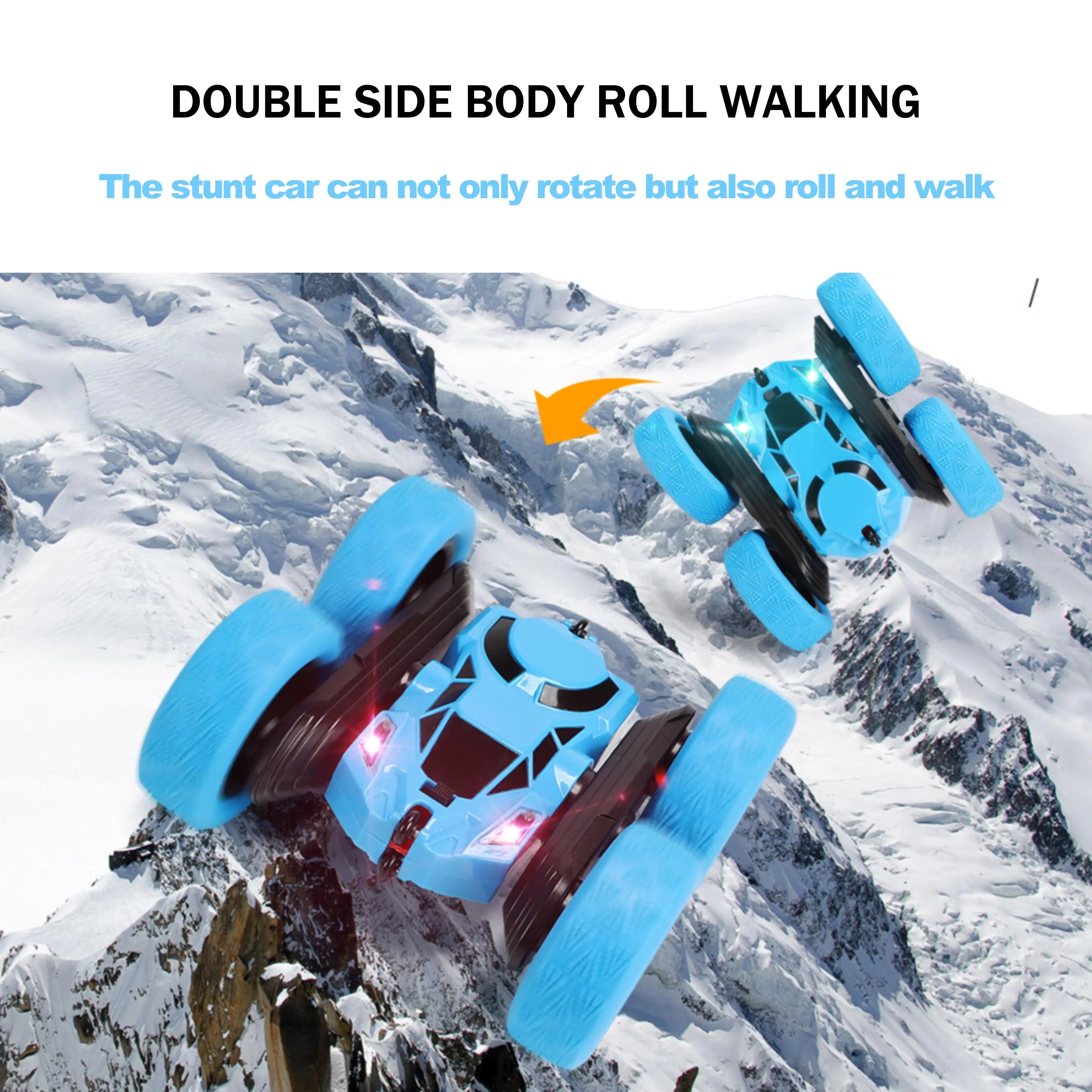 The stunt car can not only rotate but also roll and walk- PLAYPULSE RC