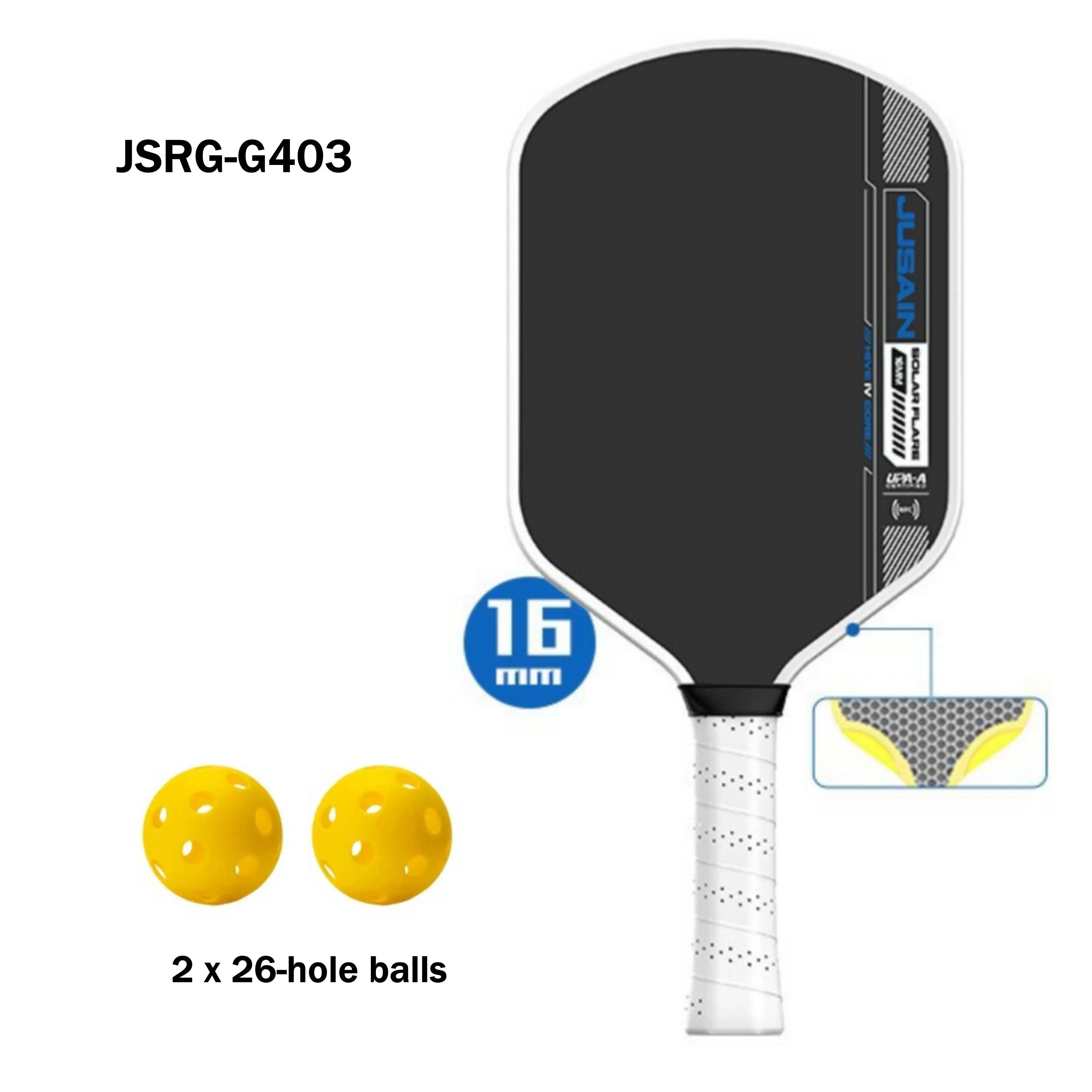 GEN4 Carbon Fiber Hot Pressing Integration Pickleball Paddle for Control and Power PLAYPULSE