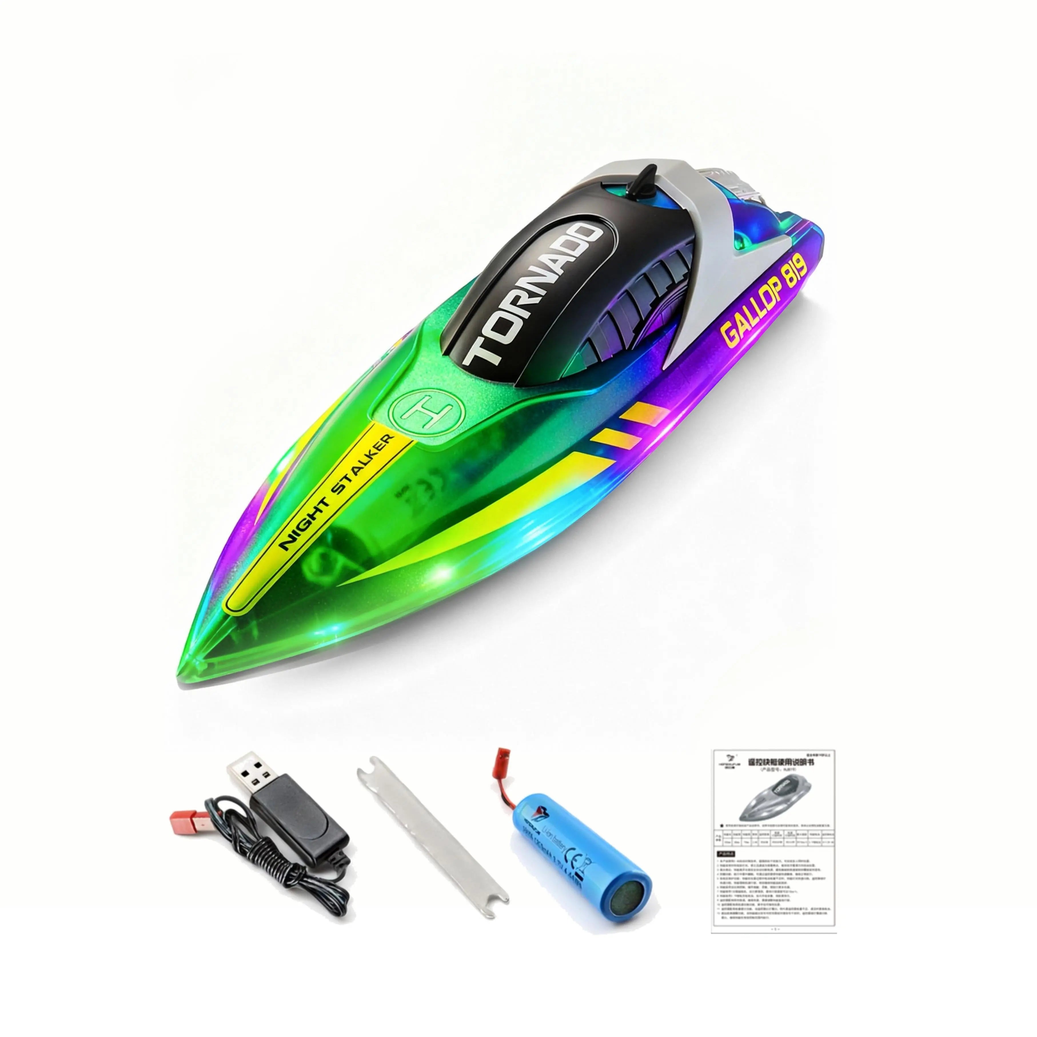 High-Speed Remote Control Boat for Lake Racing PLAYPULSE RC