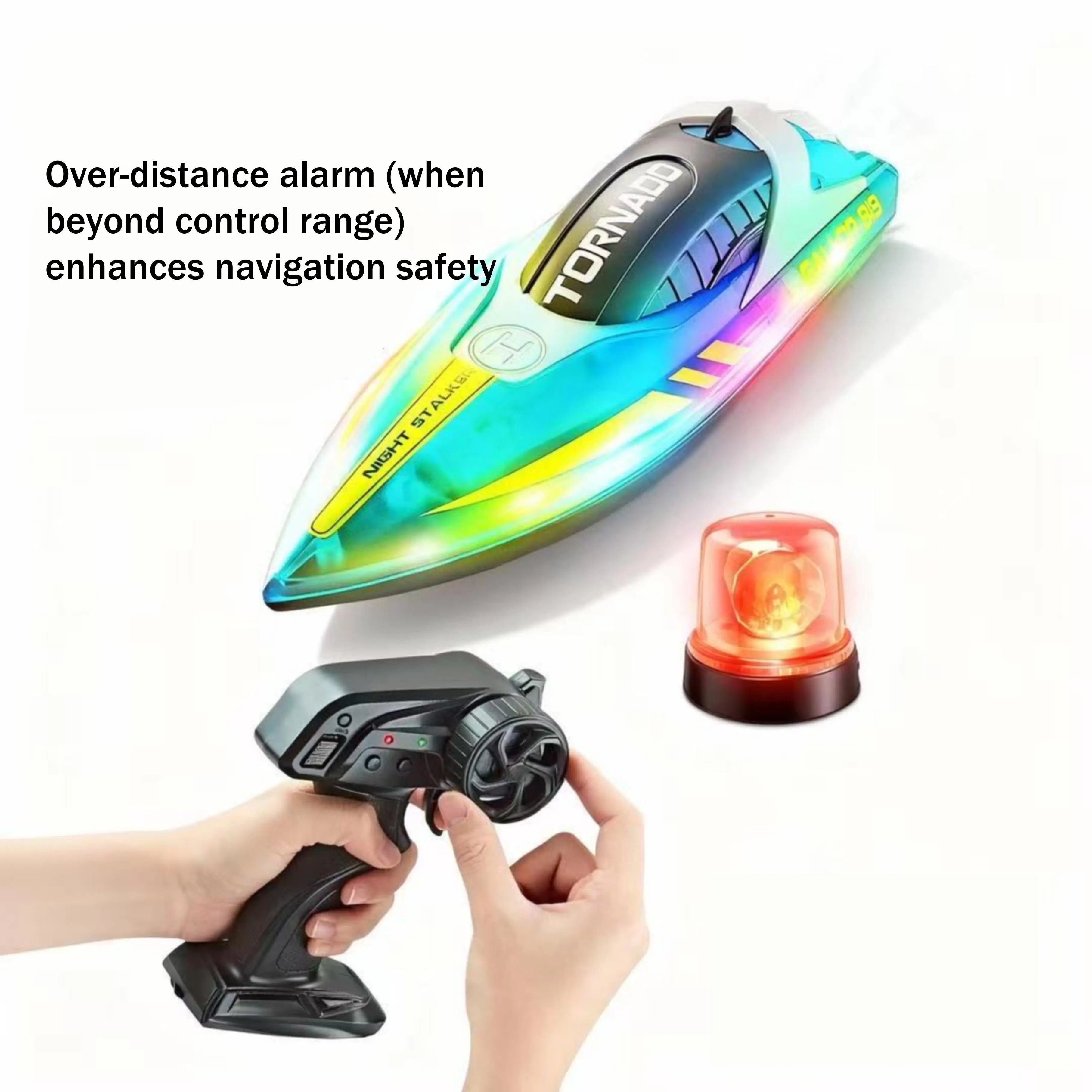 High-Speed Remote Control Boat for Lake Racing PLAYPULSE RC