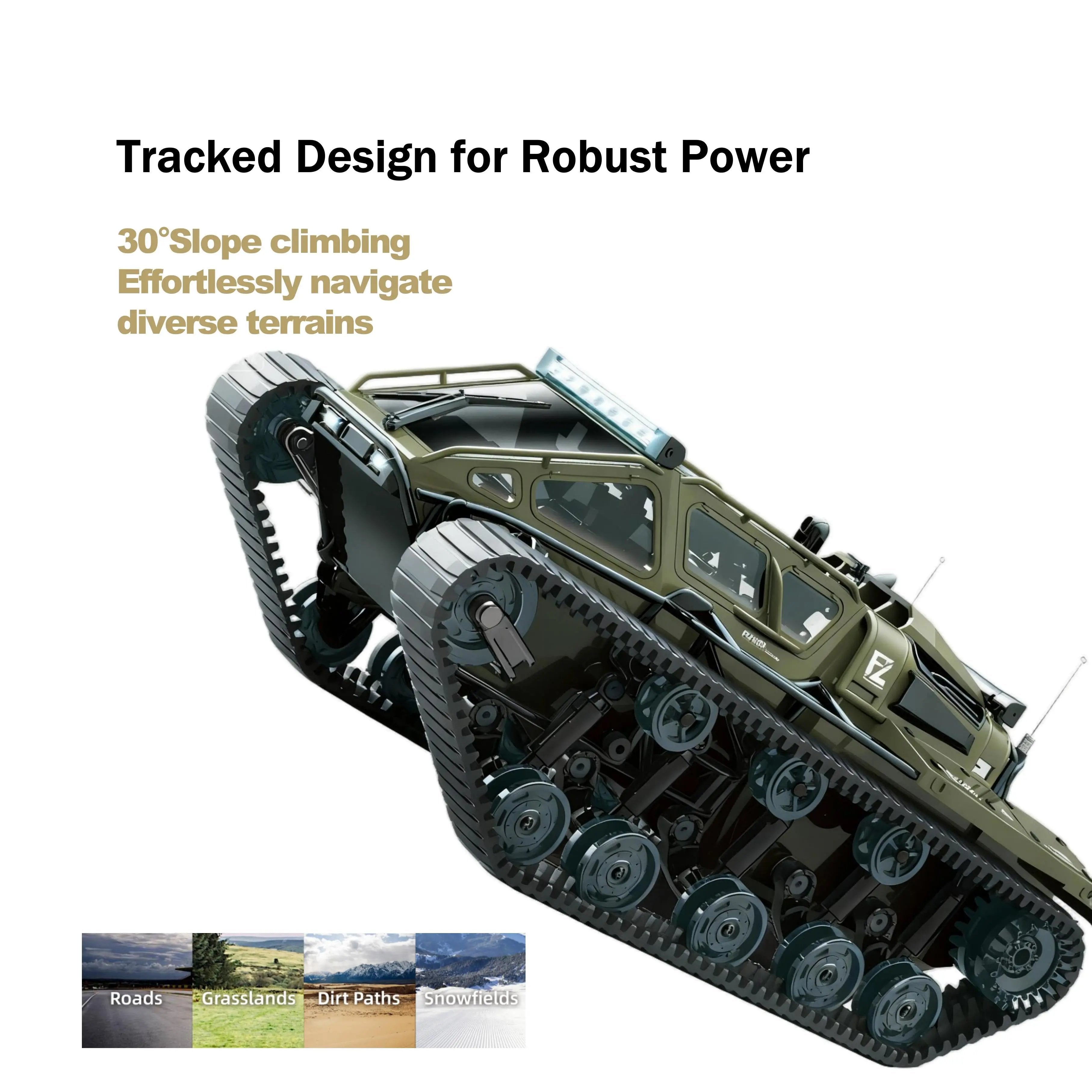 Advanced RC Tanks Offroad Crawler with Drift Tank 360° Rotation for Kids and Teens PLAYPULSE
