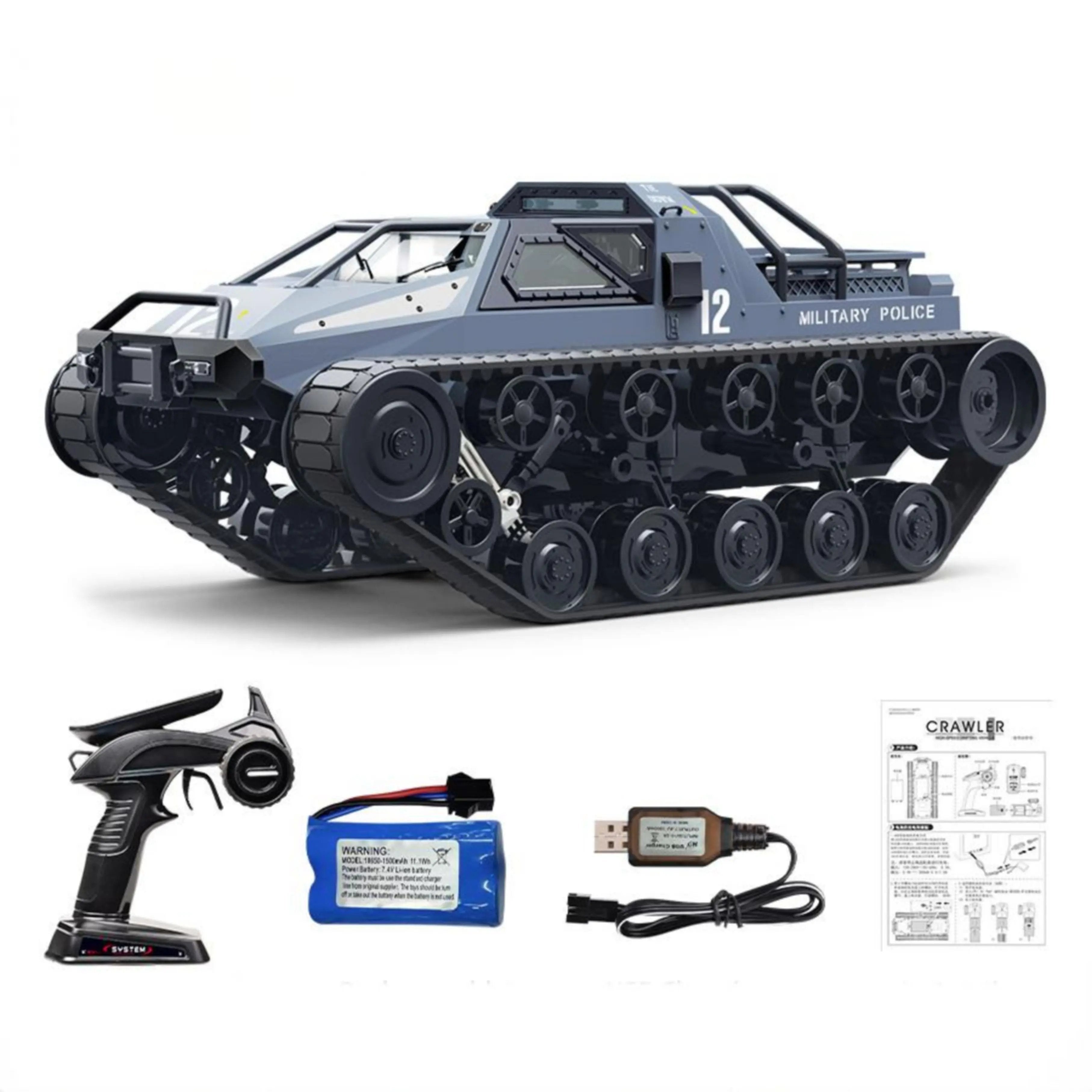 Off-Road RC Truck 4WD and RC Tanks: High-Speed with 360° Rotation for Kids and Teens PLAYPULSE