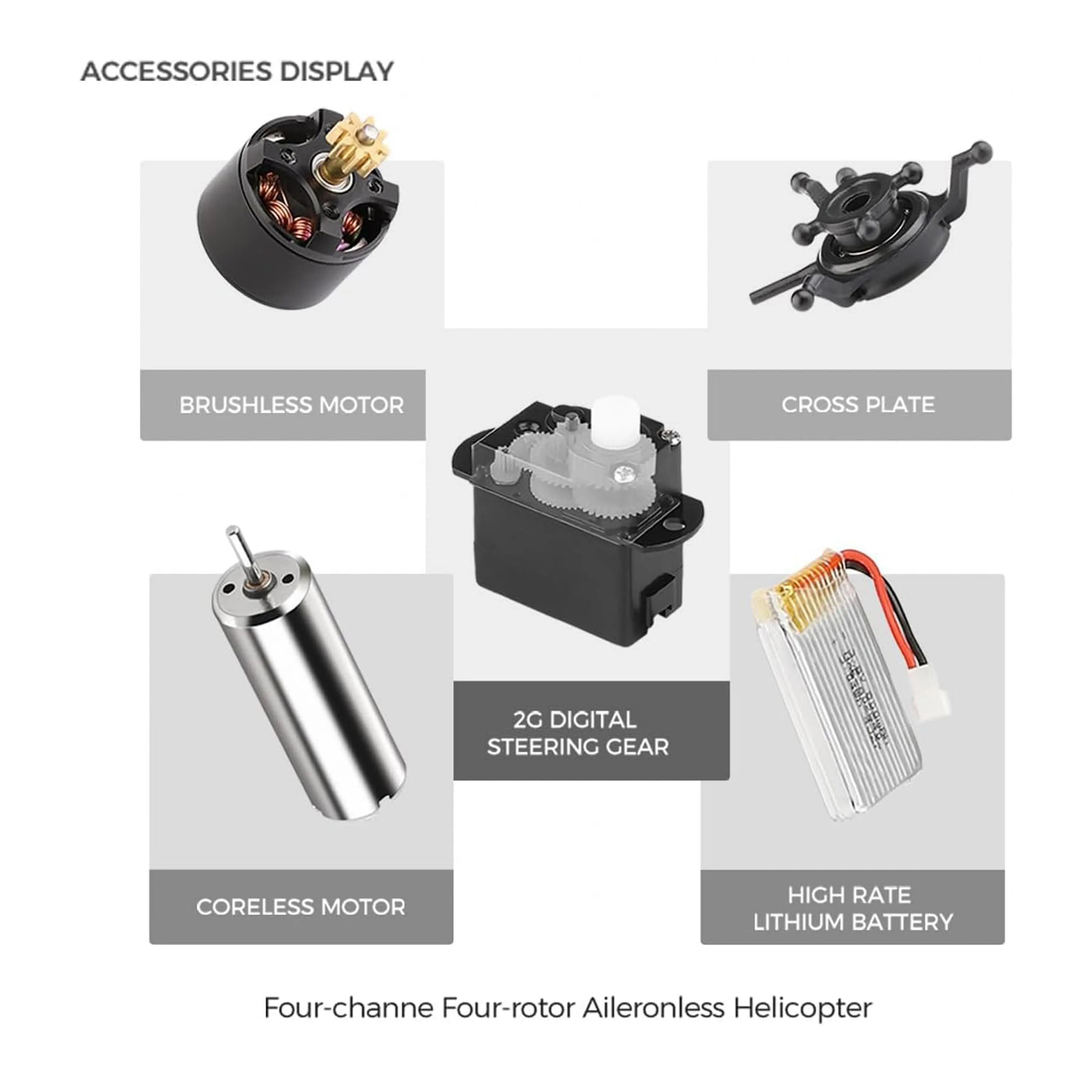 4 Brushless Motor RC Helicopter with 6-Axis Gyro PLAYPULSE RC