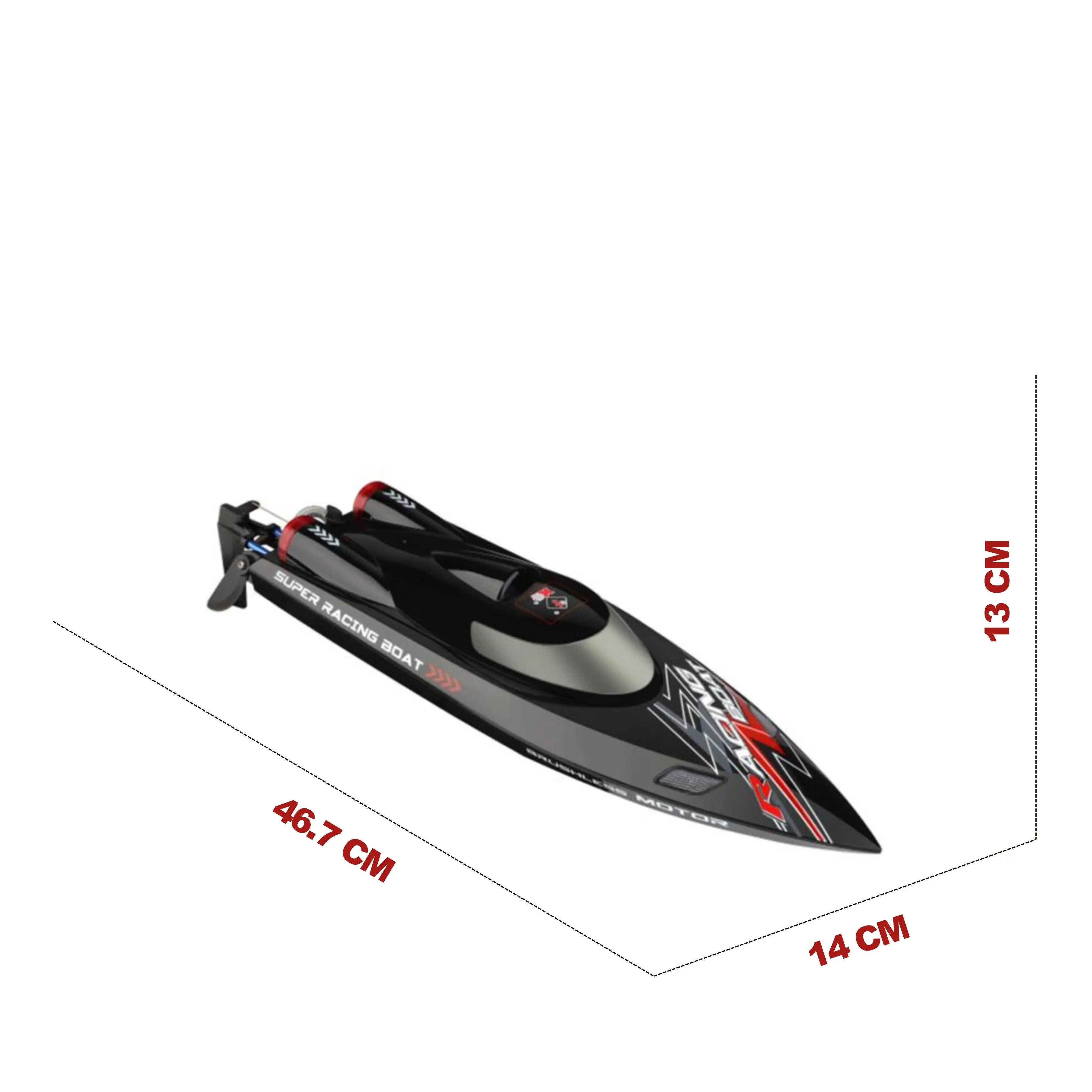 Remote Control Boat, 60KM/H High Speed RC Racing Boat for Kids and Teens PLAYPULSE