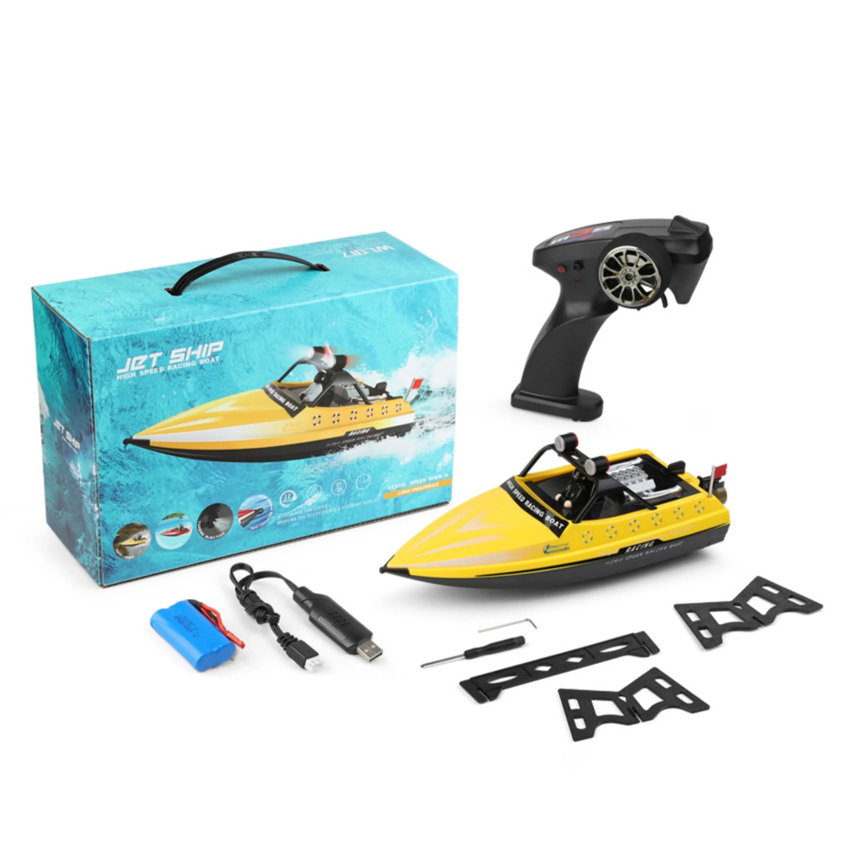 Cheap RC Boats for Sale with Led Lights, High-Speed Racing for Kids PLAYPULSE