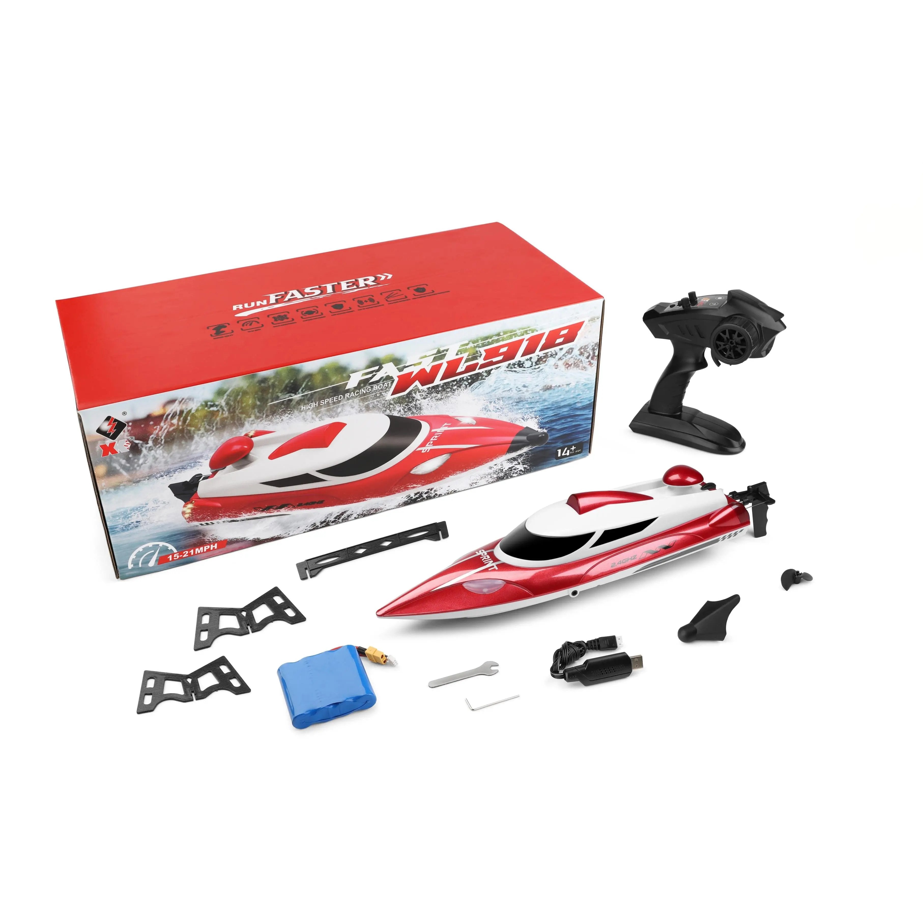 Speed RC Racing Speedboat Model, High-Performance Remote Control Boats for Kids & Teens - RC Cars | Remote Control Toys for Kids and Pets