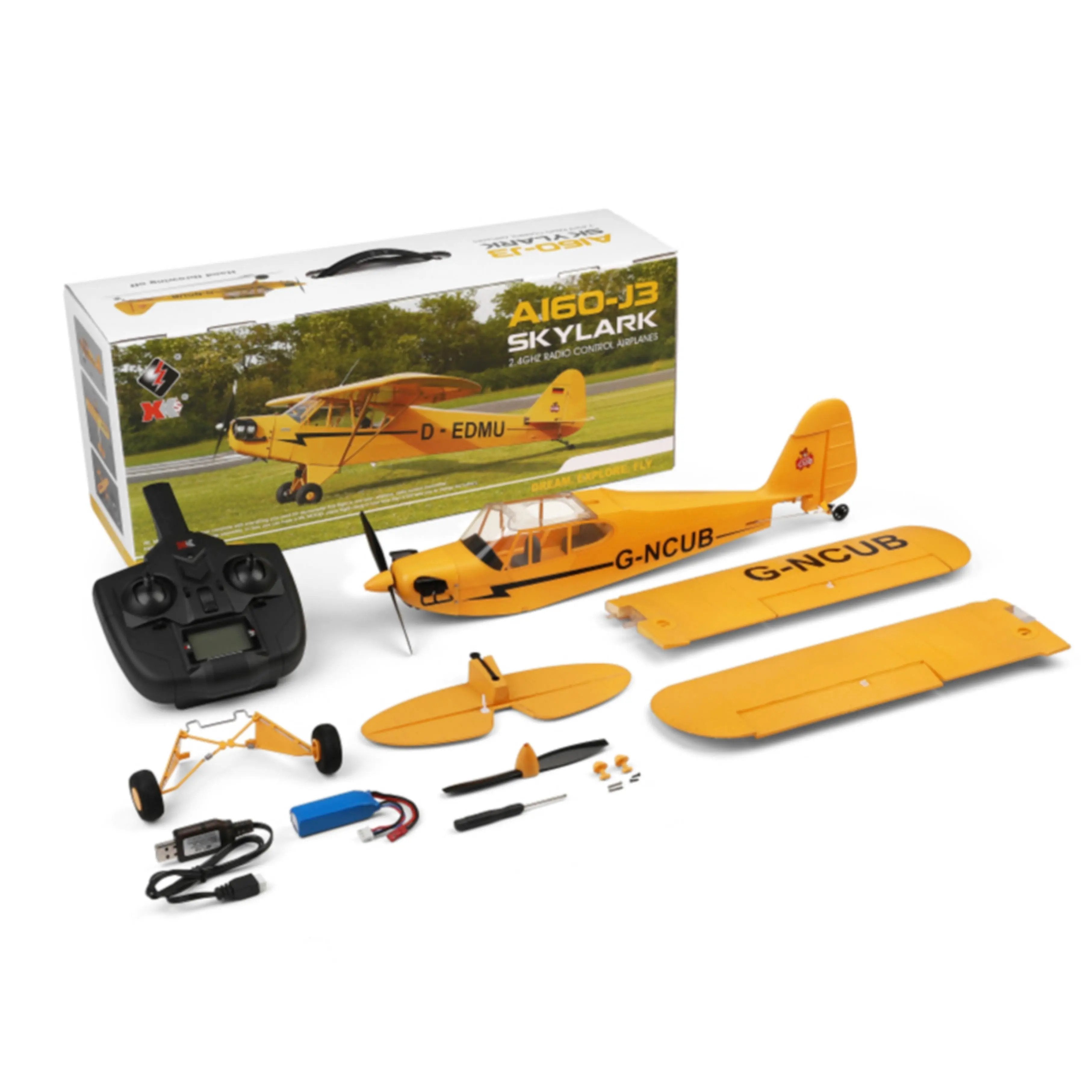 Ultimate Beginner RC Aircraft with Large Brushless Motor & Gyroscope 5-Channel Control PLAYPULSE