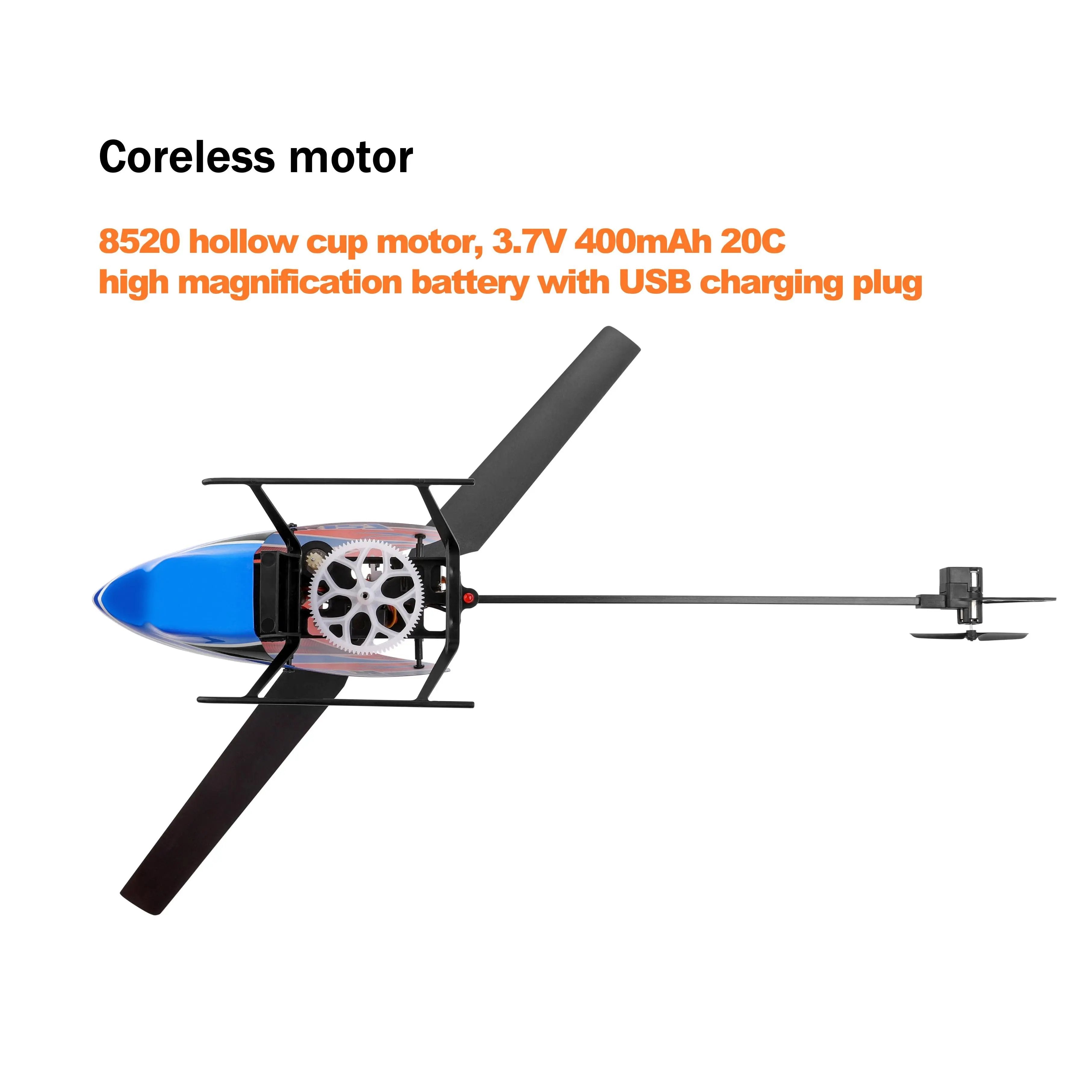 4 Channel RC Helicopter with 6-Axis Gyro, Easy to Fly Beginner RC Aircraft RC Cars | Remote Control Toys for Kids and Pets