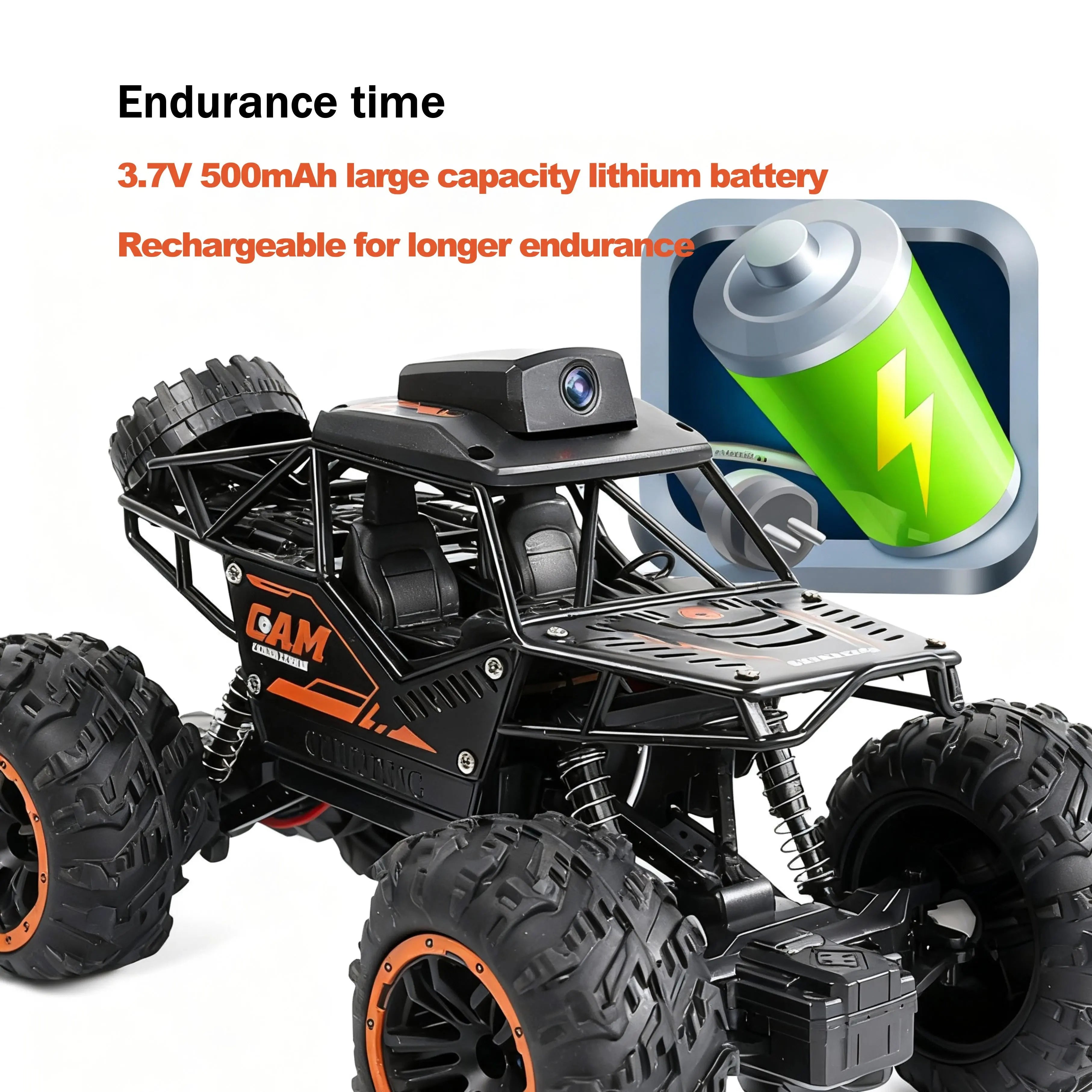 4WD RC Monster Truck with WiFiCam HD Video PLAYPULSE