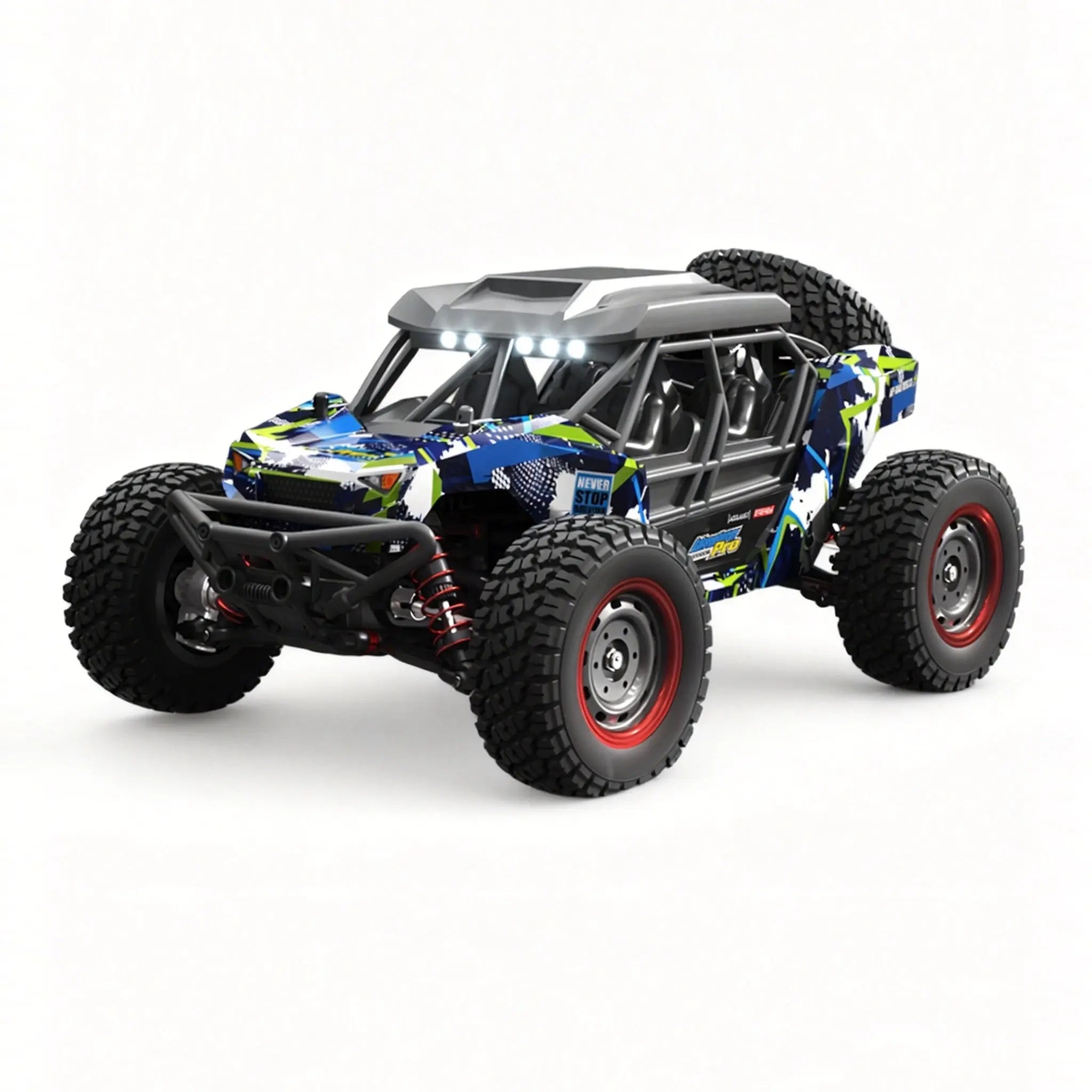 16106Pro 4WD Remote Control Monster Truck with Brushless Motor, 70km/h for Outdoor Adventures - Playpulse RC