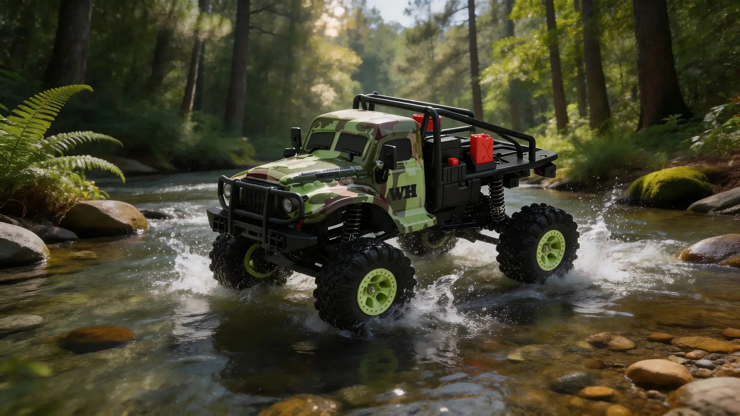  1:18 Black 4WD Crawling RC Truck