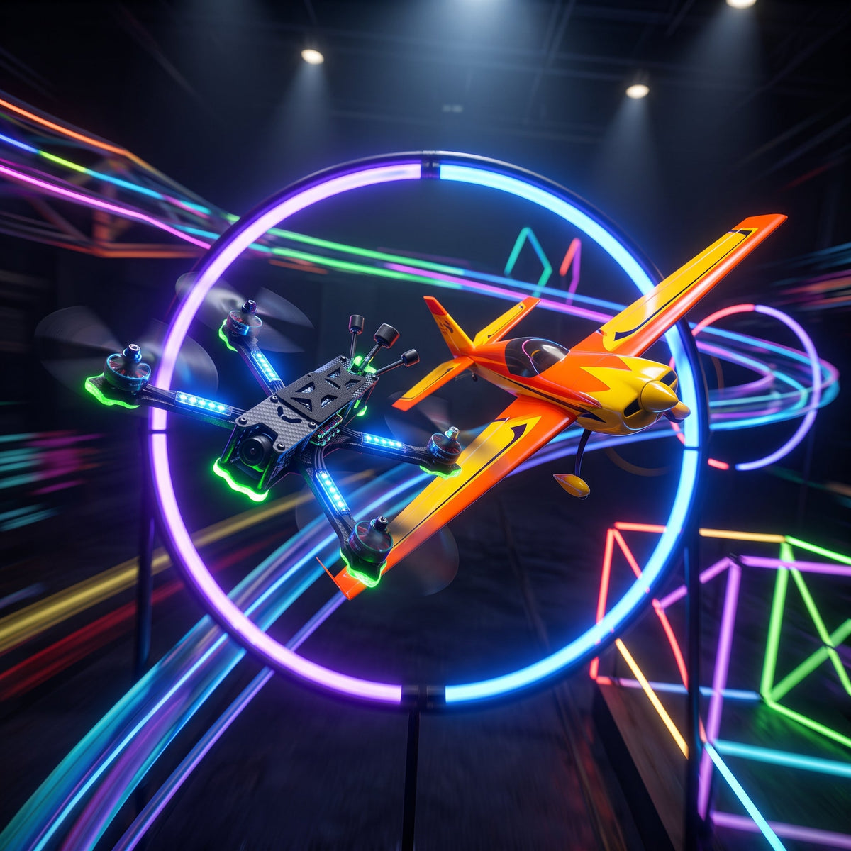 Playpulse RC high-speed racing drones and 3D aerobatic stunt planes