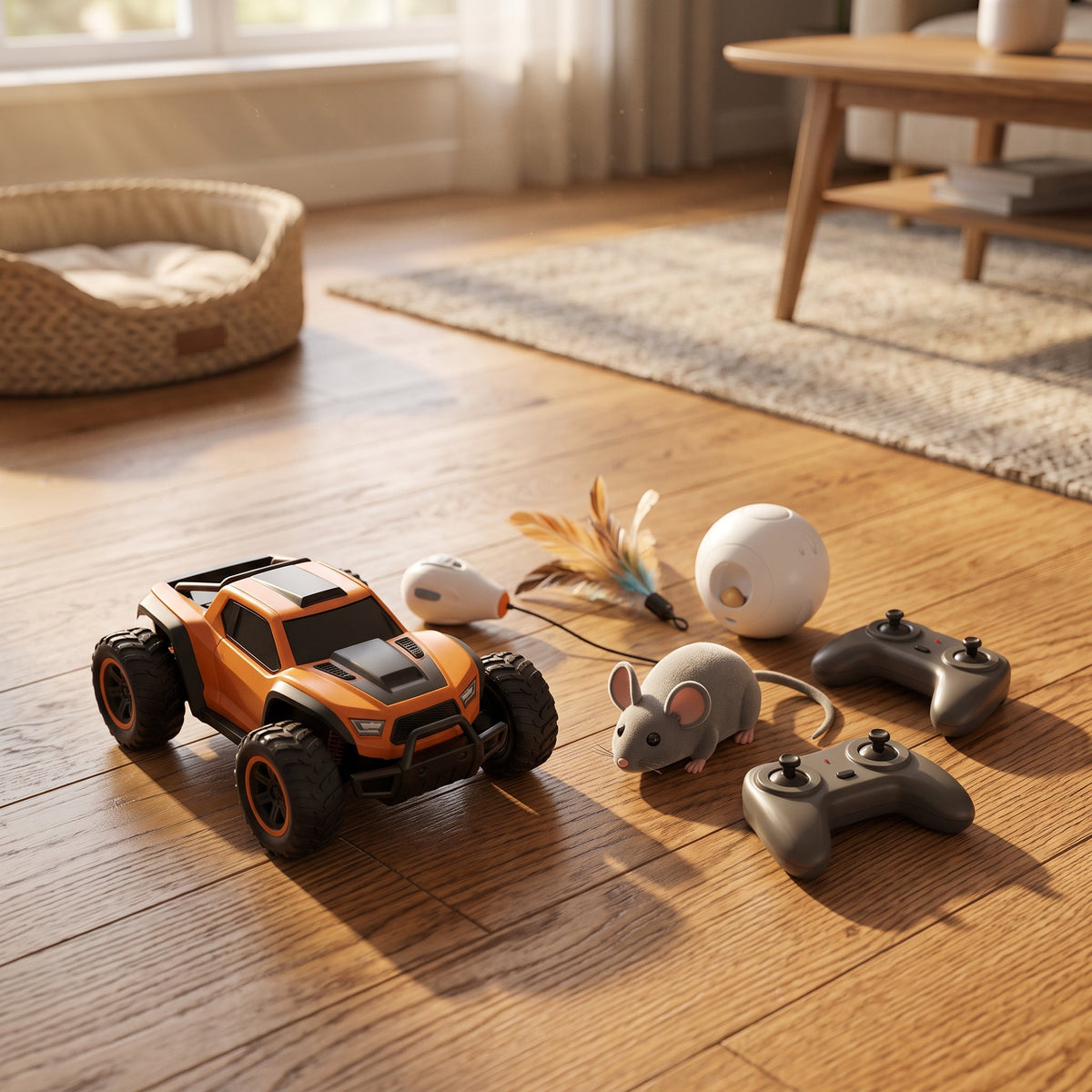 Playpulse RC interactive pet toys for dogs and cats playing indoors