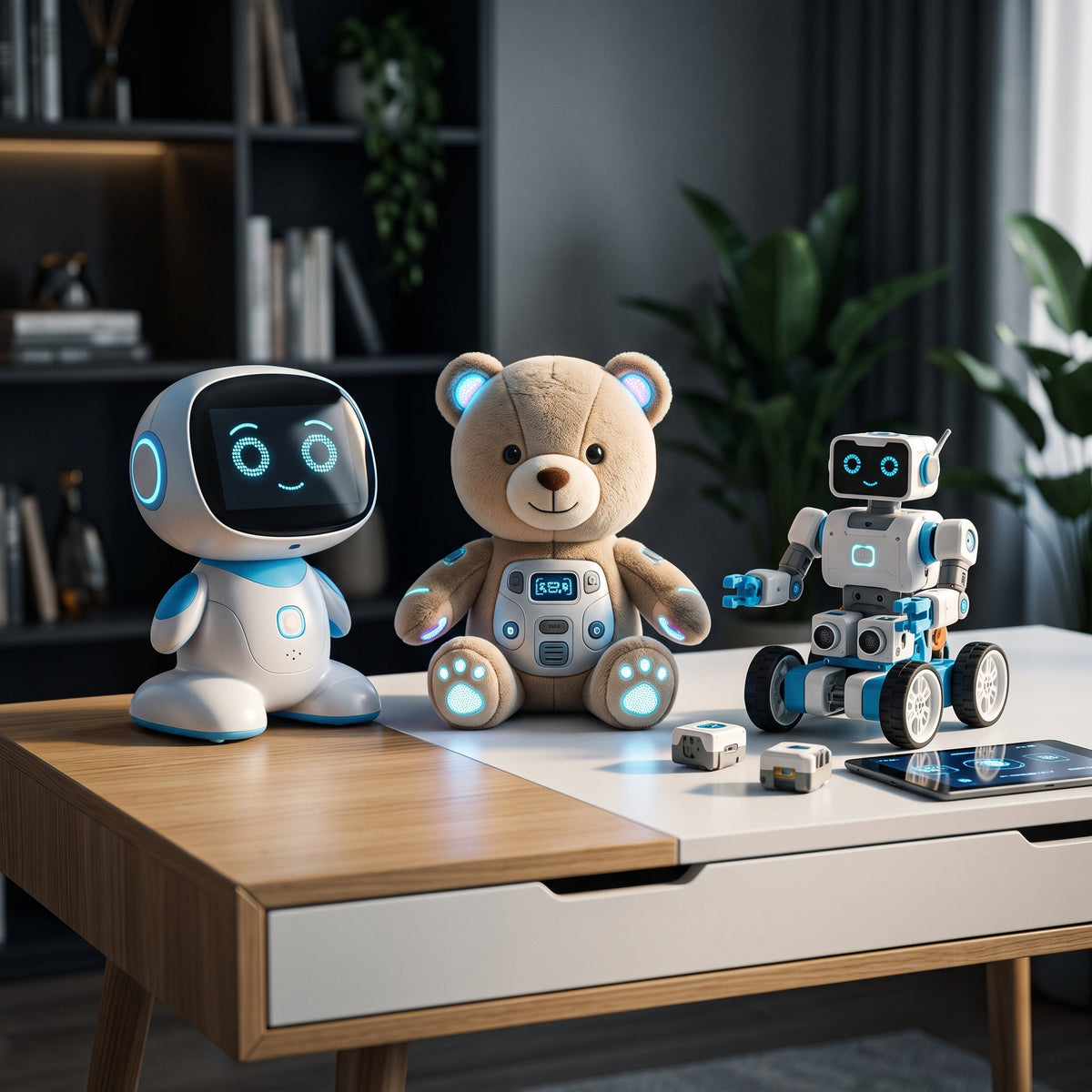 Playpulse RC AI smart toys including voice-chat robots and STEM coding robots