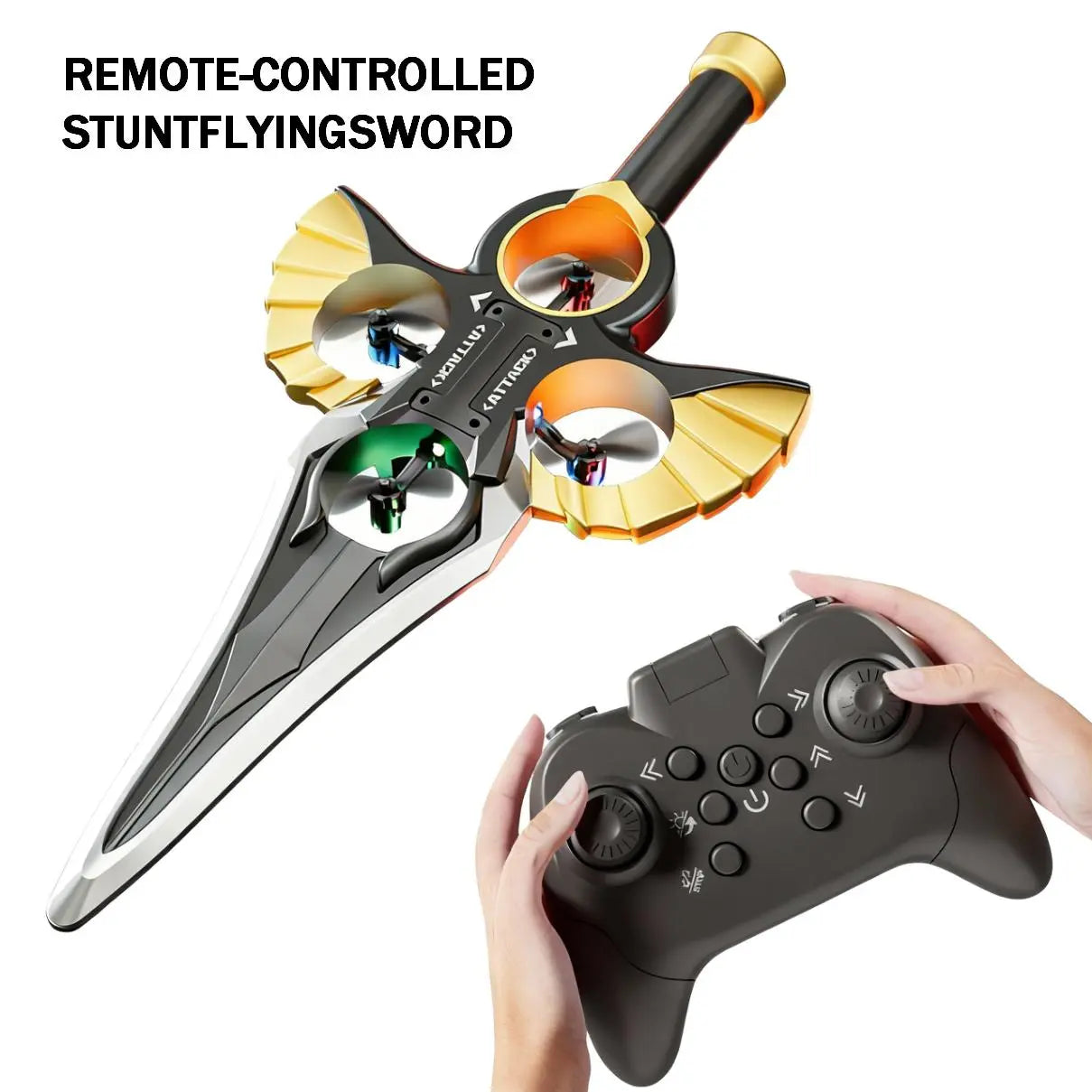 Stunt Remote Control Flying Sword - 360° Aerial Roll Experience PLAYPULSE RC