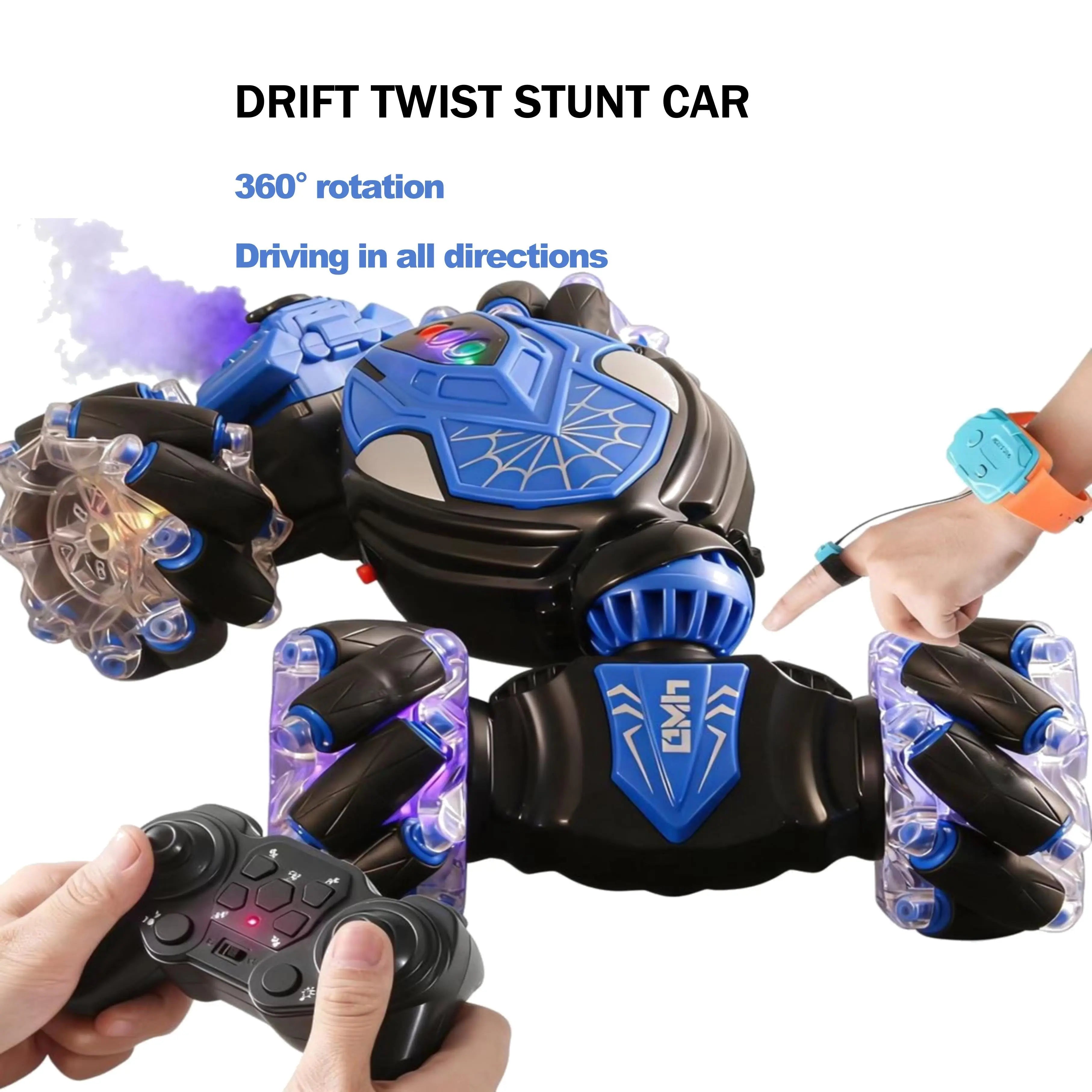 Multi-Directional 360 Rotation RC Stunt Vehicle PLAYPULSE RC