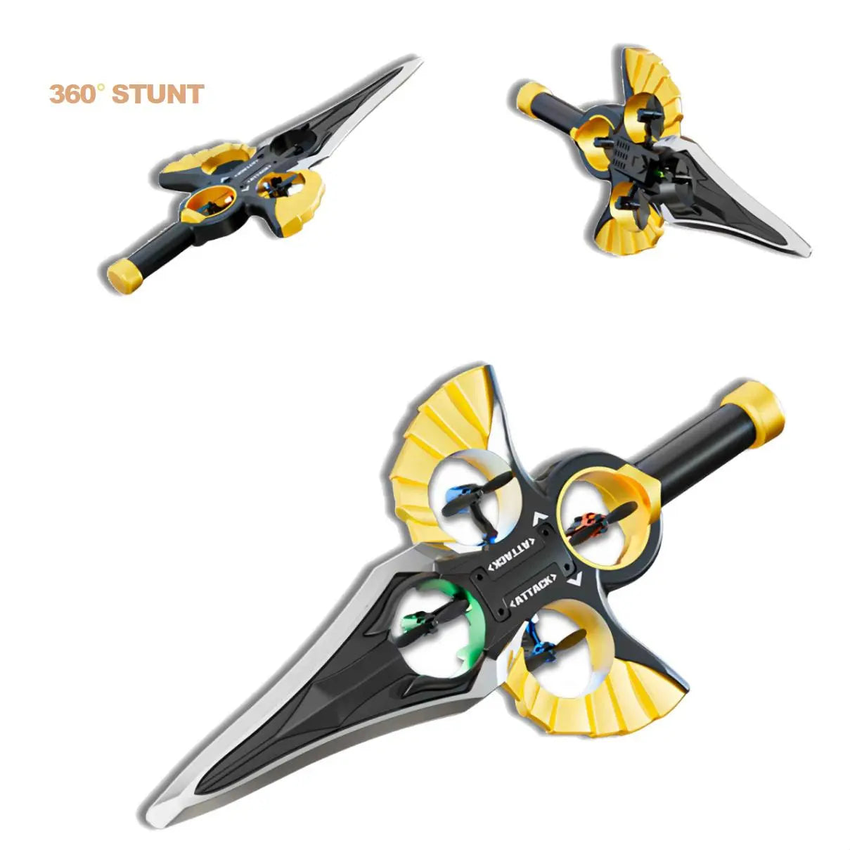 Stunt Remote Control Flying Sword - 360° Aerial Roll Experience PLAYPULSE RC