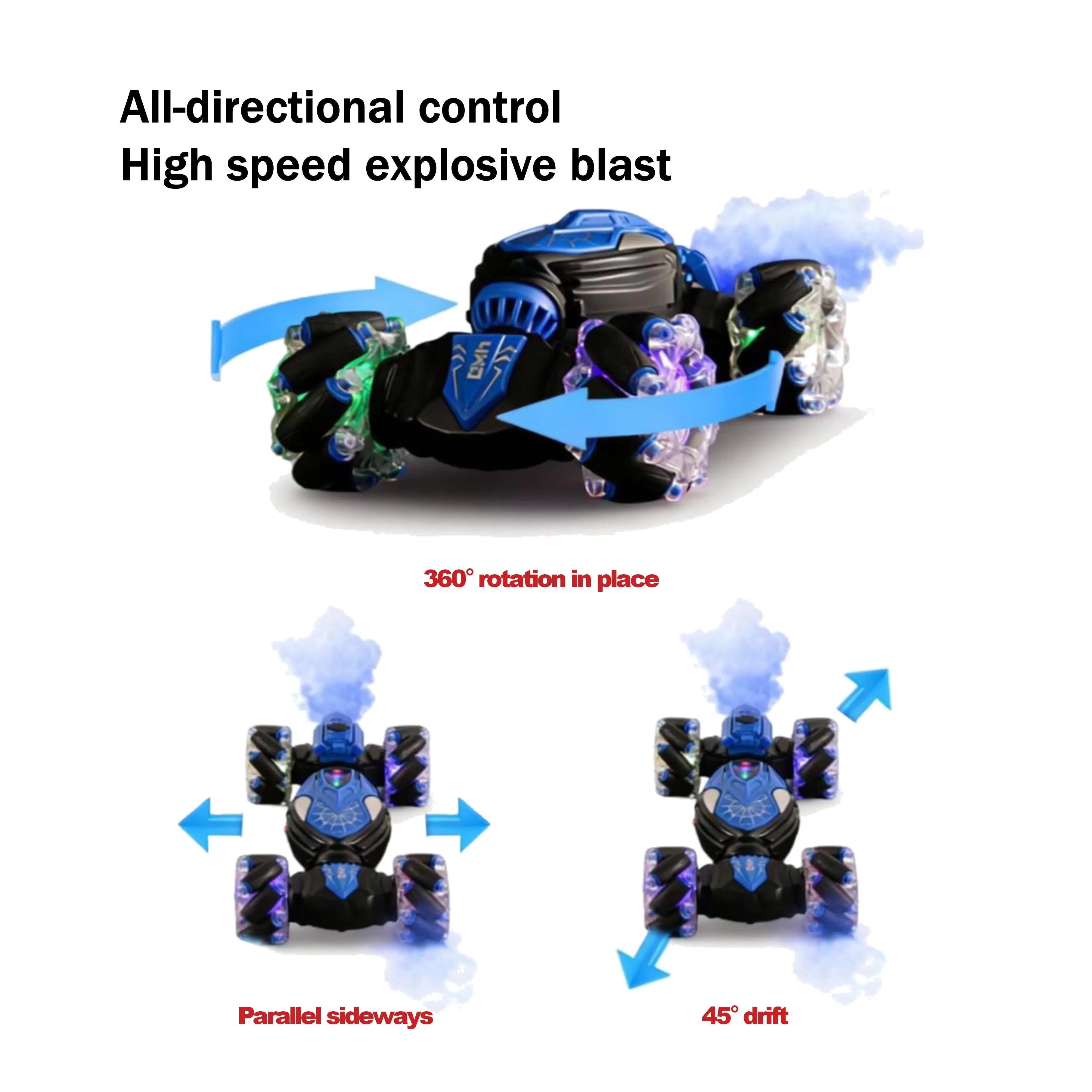 Multi-Directional 360 Rotation RC Stunt Vehicle PLAYPULSE RC