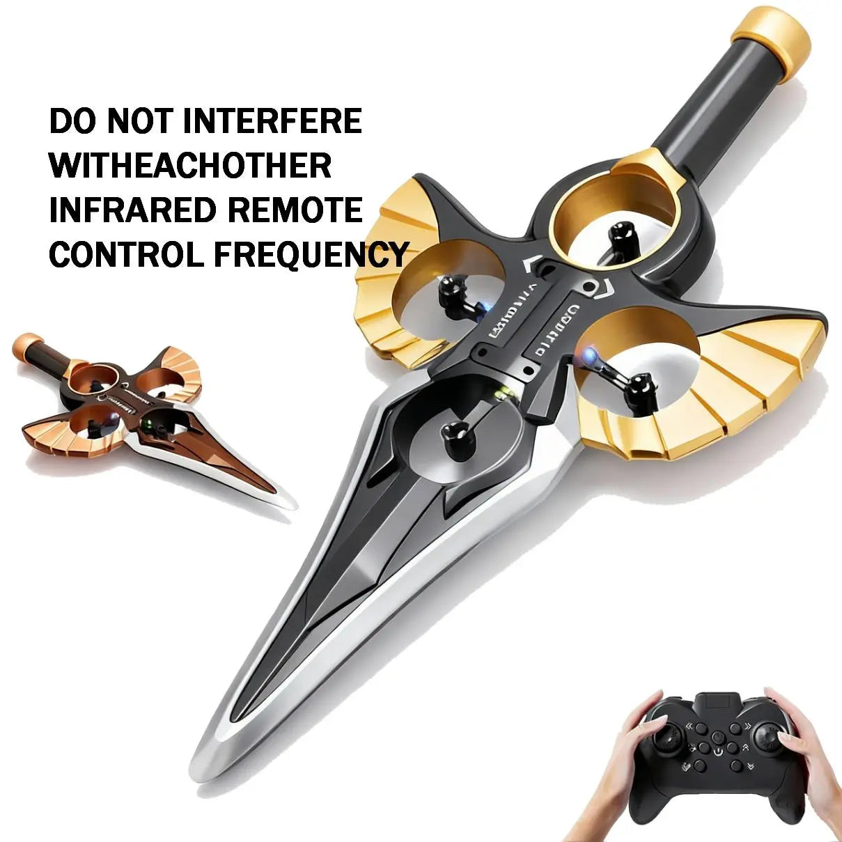 Stunt Remote Control Flying Sword - 360° Aerial Roll Experience PLAYPULSE RC